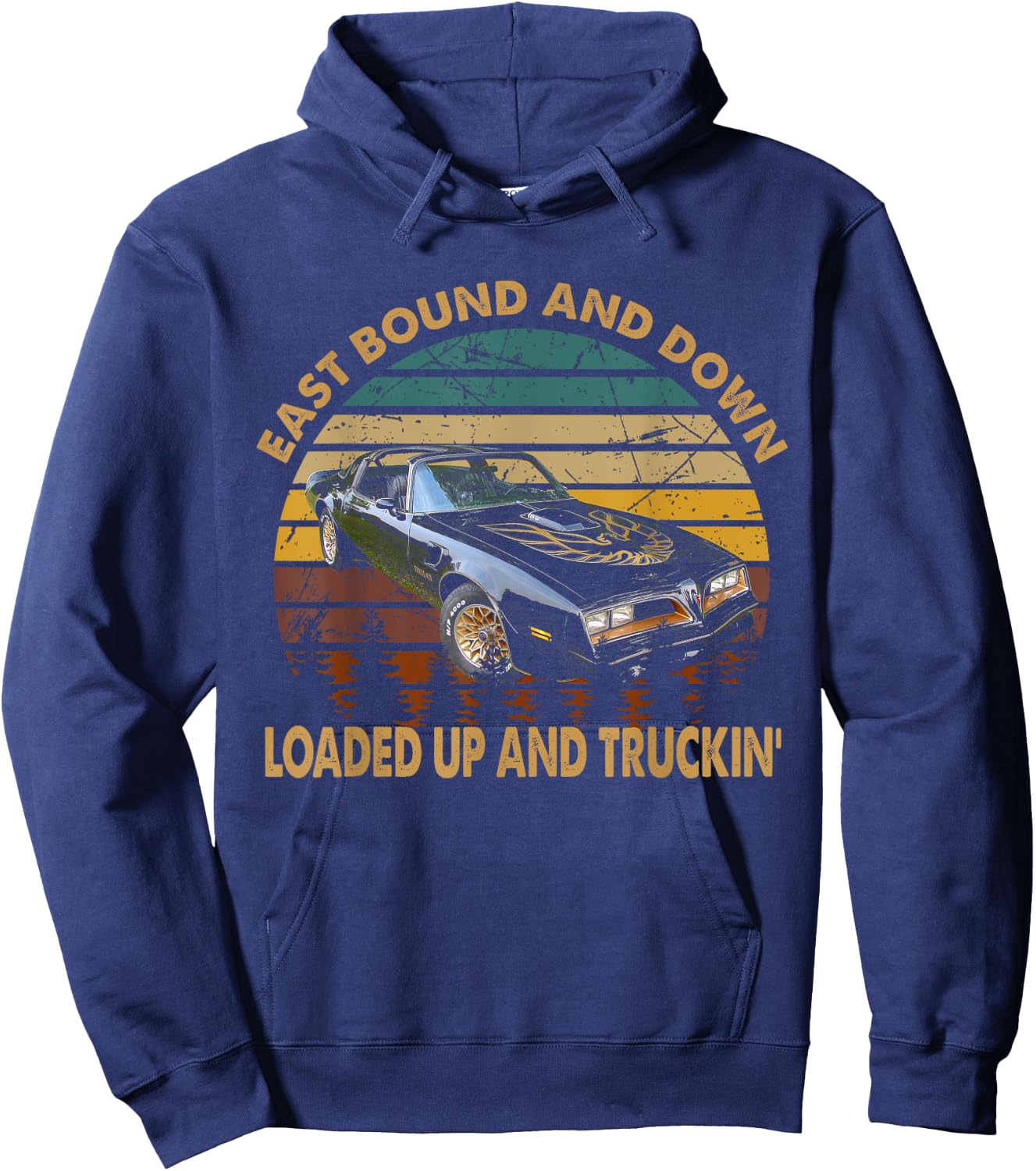 East Bound & Down, Loaded Up & Truckin' Vintage Bandit 1977 Hoodie - Hoodie | Navy