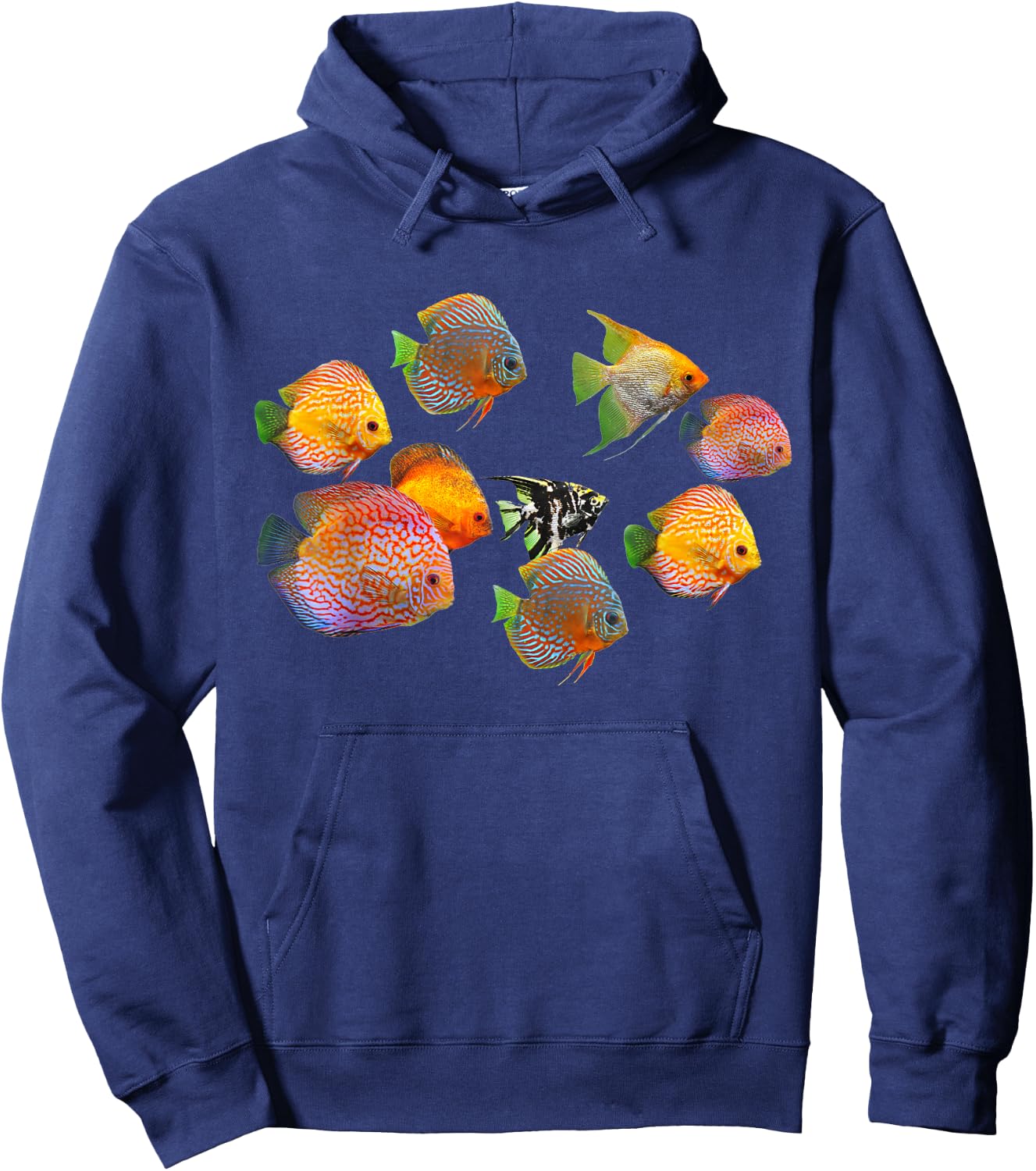 Discus Fish Underwater Sea Funny Ocean Fishes Shirt Hoodie - Hoodie | Navy