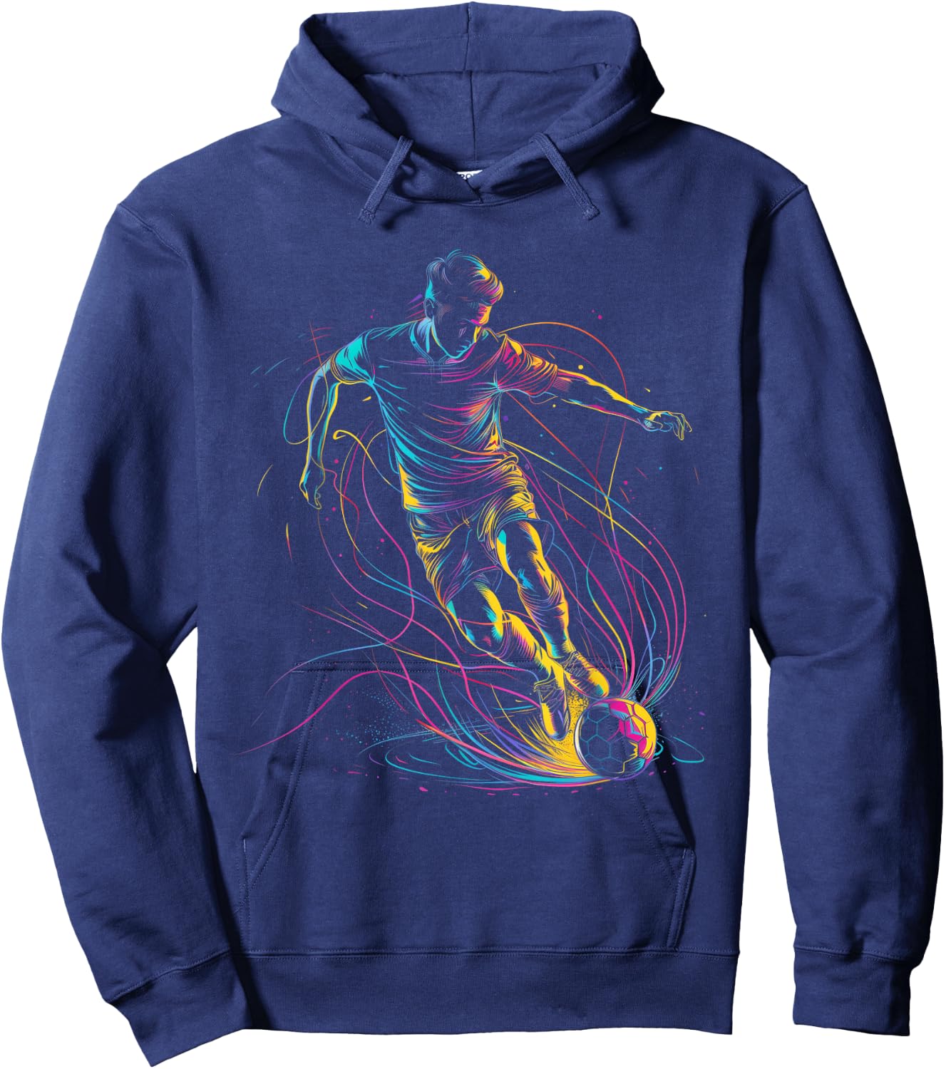 Soccer Player Sports Hoodie - Hoodie | Navy