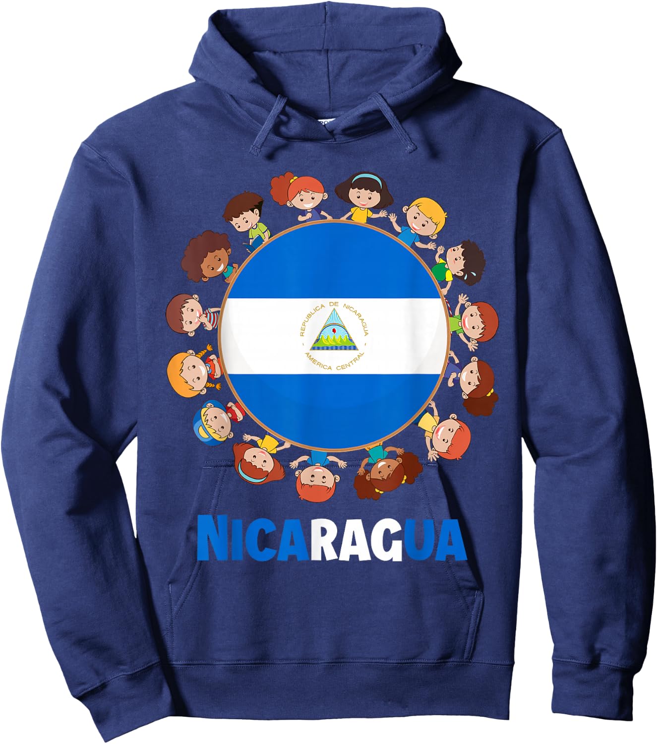 Nicaraguan Flag Hispanic Heritage Month Nicaragua Kids Hoodie - Hoodie | Navy