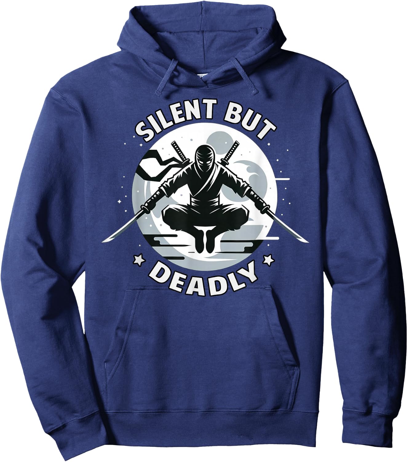 Silent but deadly Ninja Warrior Funny Hoodie - Hoodie | Navy