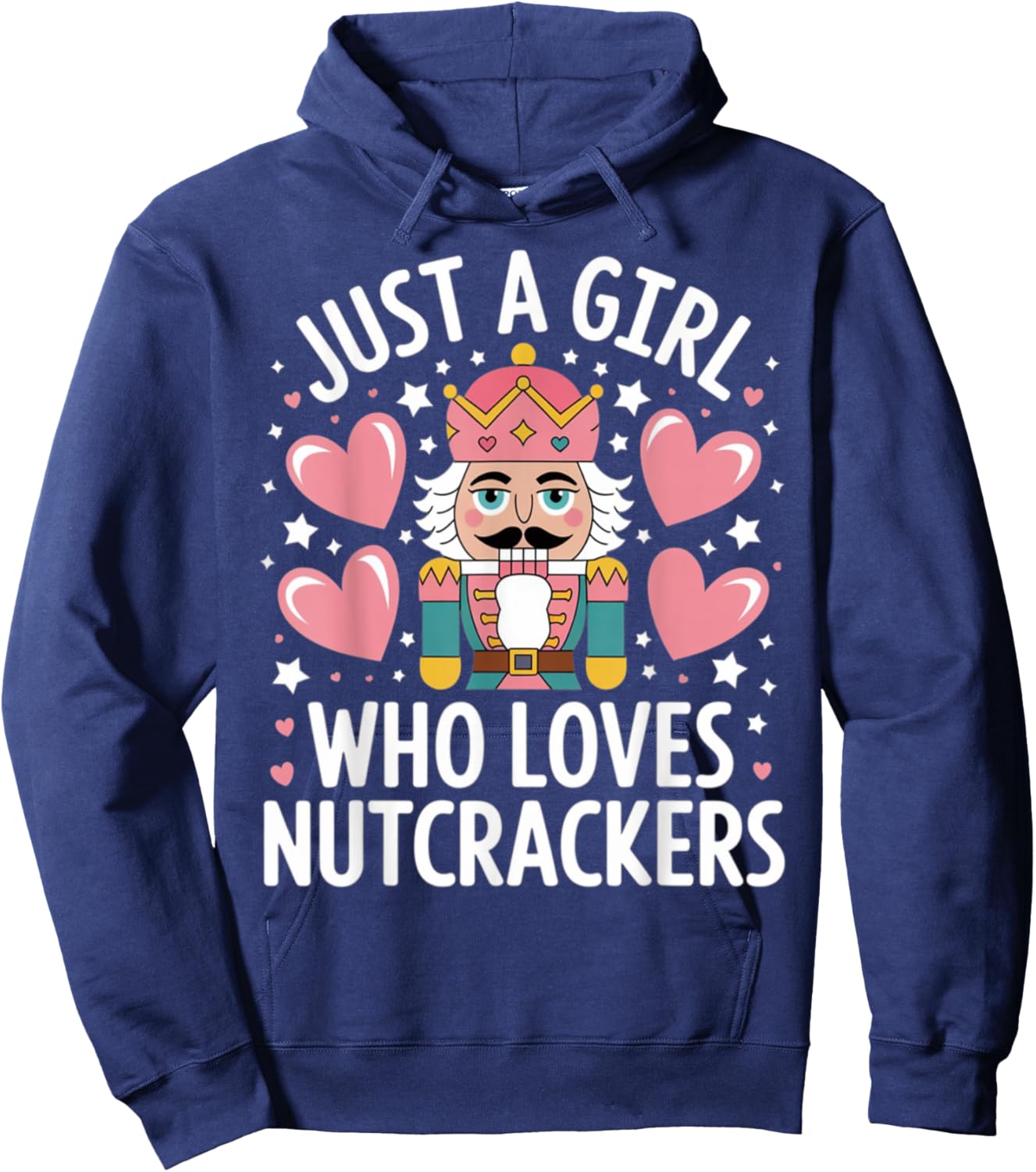Just a Girl Who Loves Nutcrackers Christmas Ballet Hoodie - Hoodie | Navy