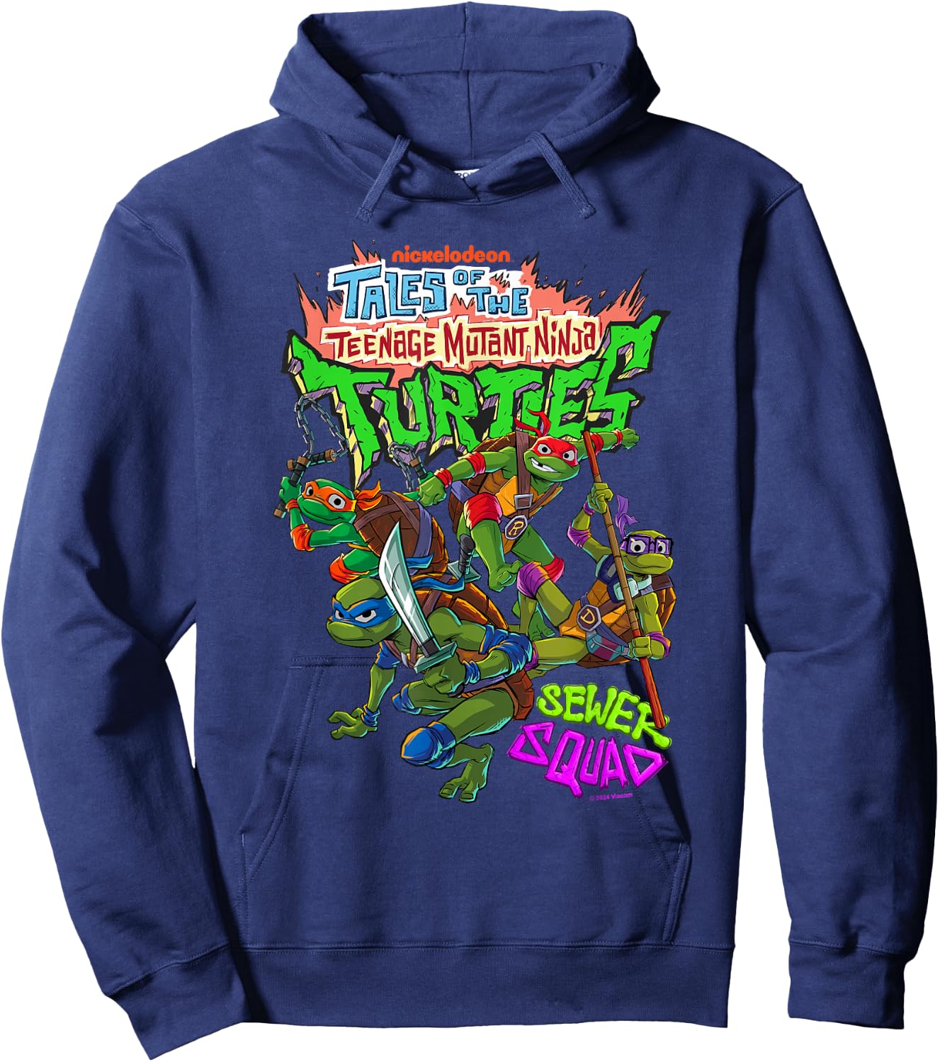 Tales of the Teenage Mutant Ninja Turtles Sewer Squad Hoodie - Hoodie | Navy