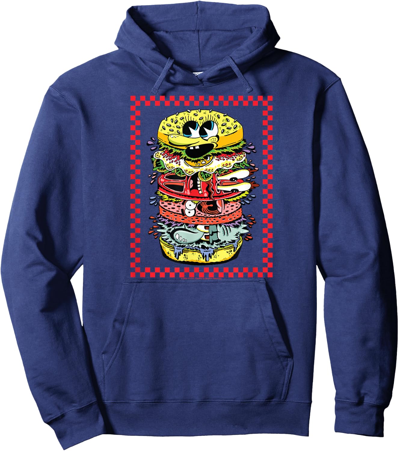 SpongeBob SquarePants - Krabby Patty Character Ingredients Hoodie - Hoodie | Navy