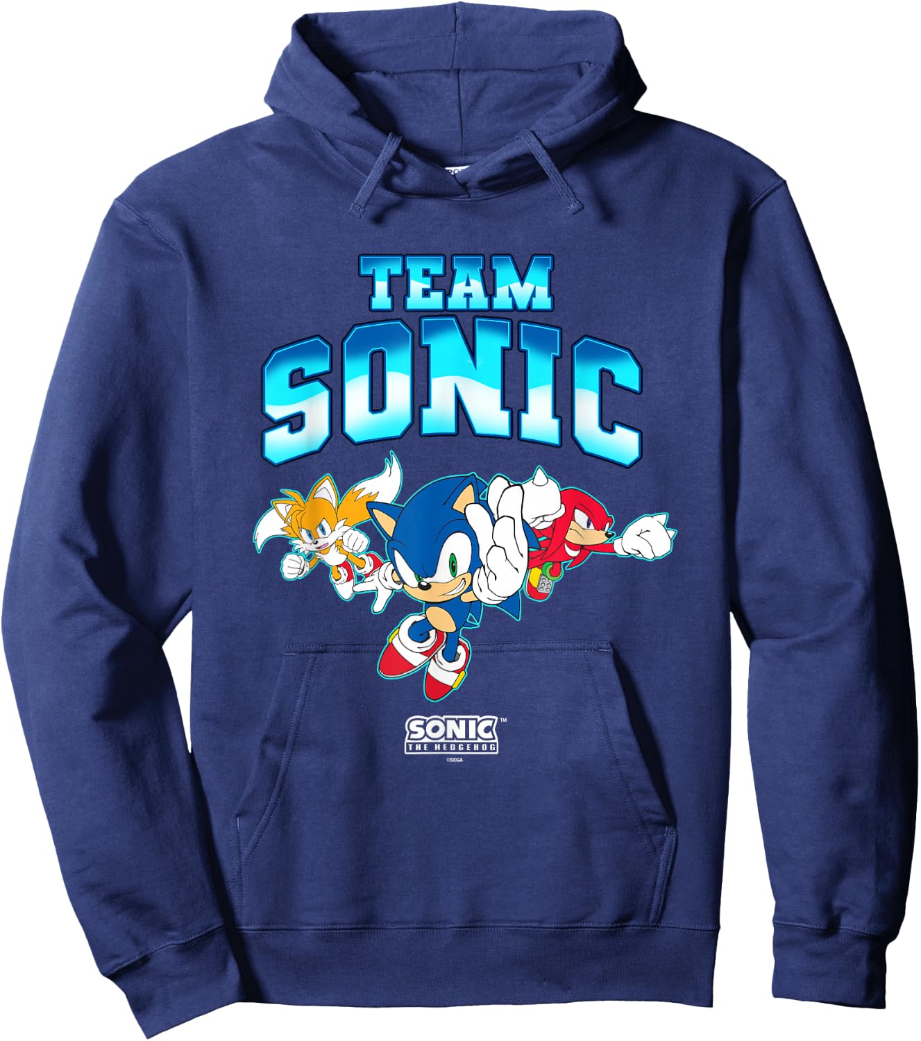 Sonic The Hedgehog Team Sonic Main Trio Epic Group Shot Hoodie - Hoodie | Navy