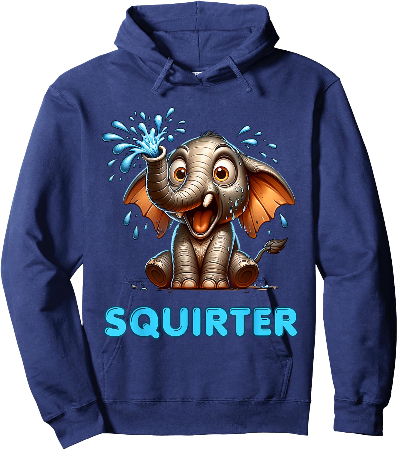 Funny Elephant Squirter Hen Party Bachelorette adult humor Hoodie - Hoodie | Navy
