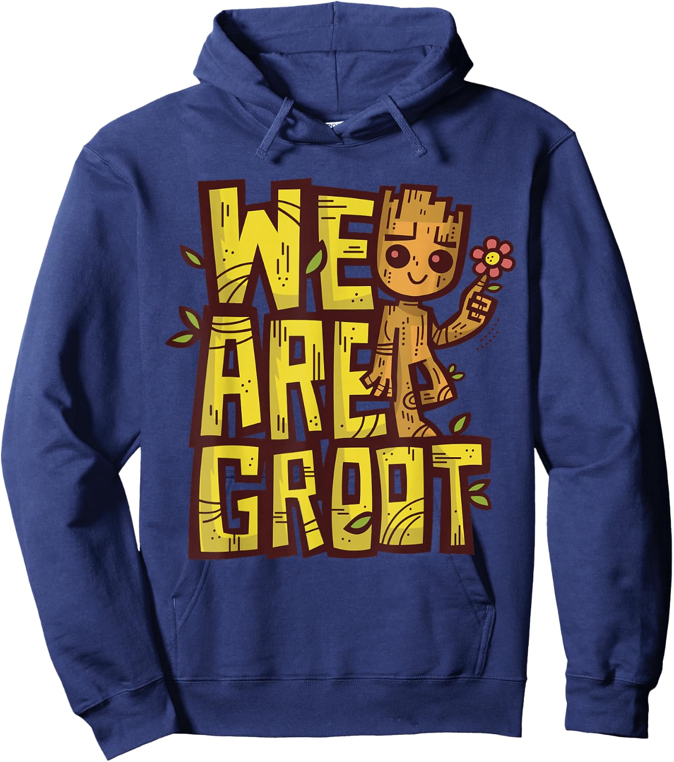 Marvel 85th Anniversary We are Groot Garden Nature Flower Hoodie - Hoodie | Navy