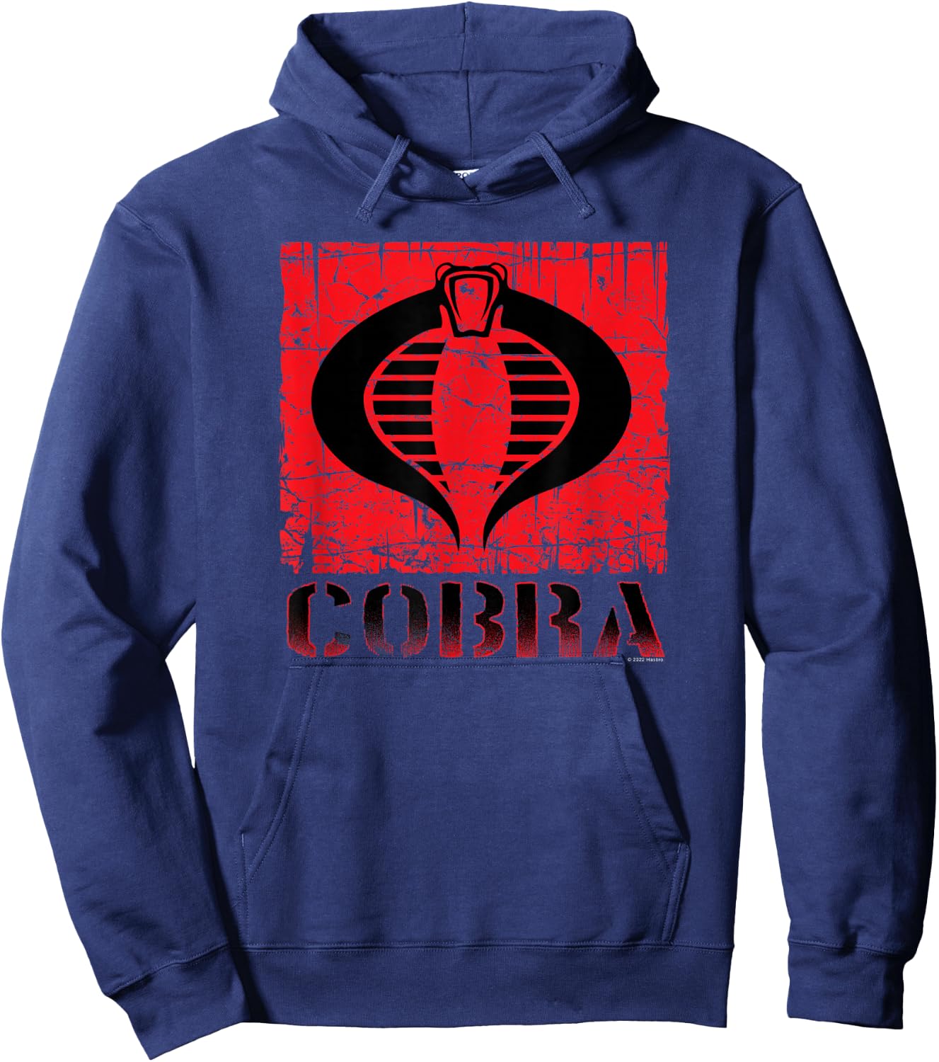 G.I. Joe A Real American Hero Cobra Command Distressed Logo Hoodie - Hoodie | Navy