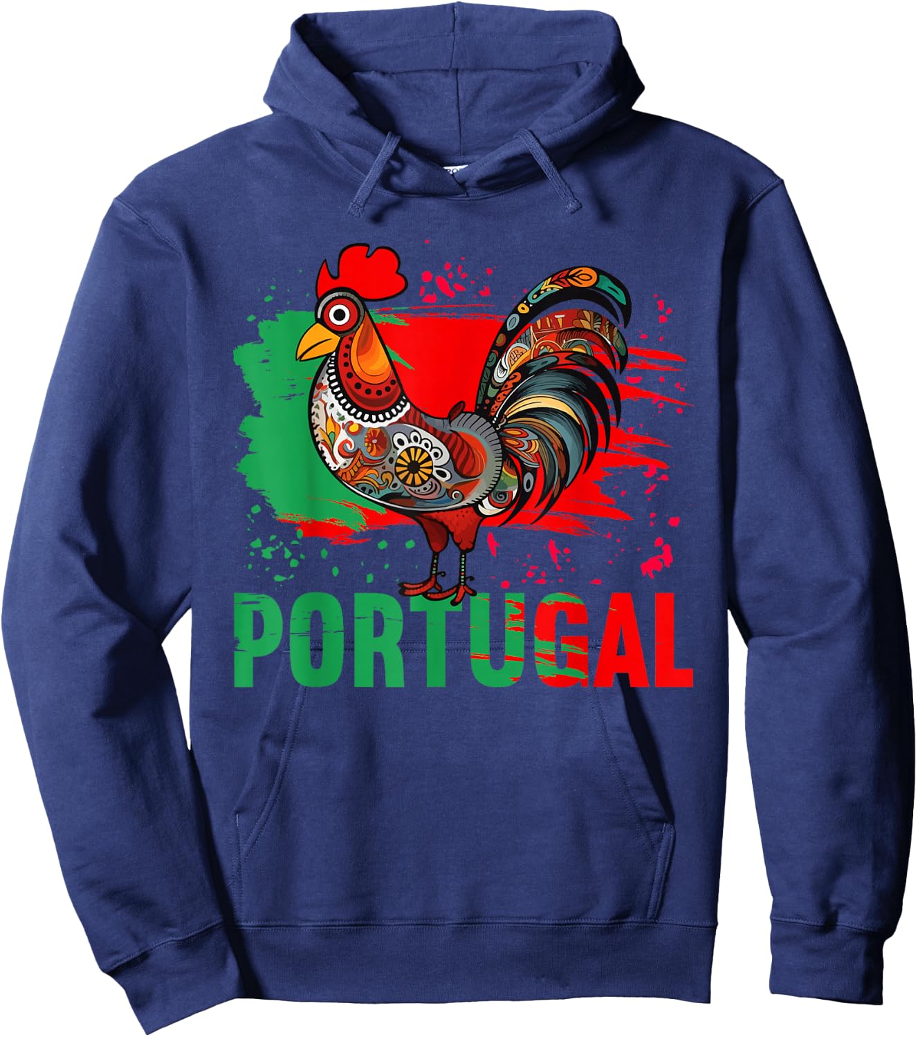 Galo de Barcelos Portuguese Rooster Shirt Portugal Hoodie - Hoodie | Navy
