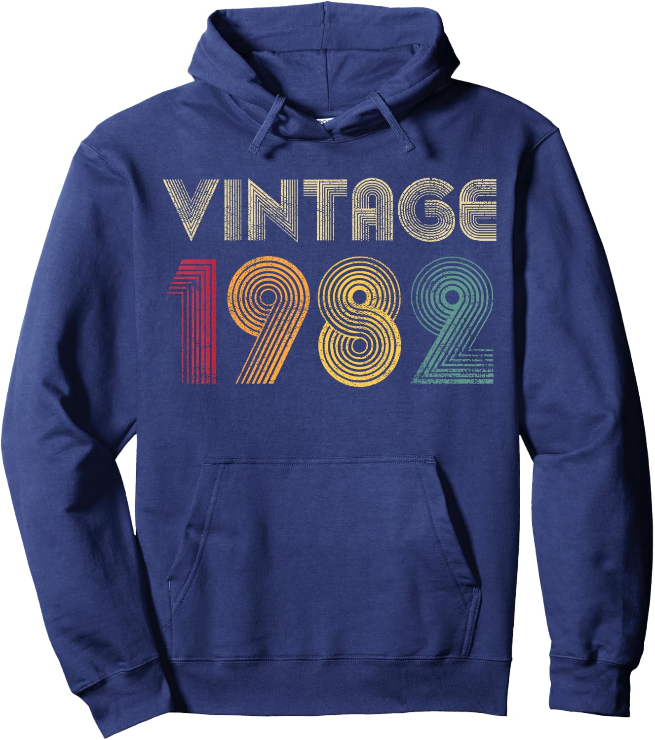 Vintage 1982 44th Birthday 44 Years Old Retro Men Women Hoodie - Hoodie | Navy