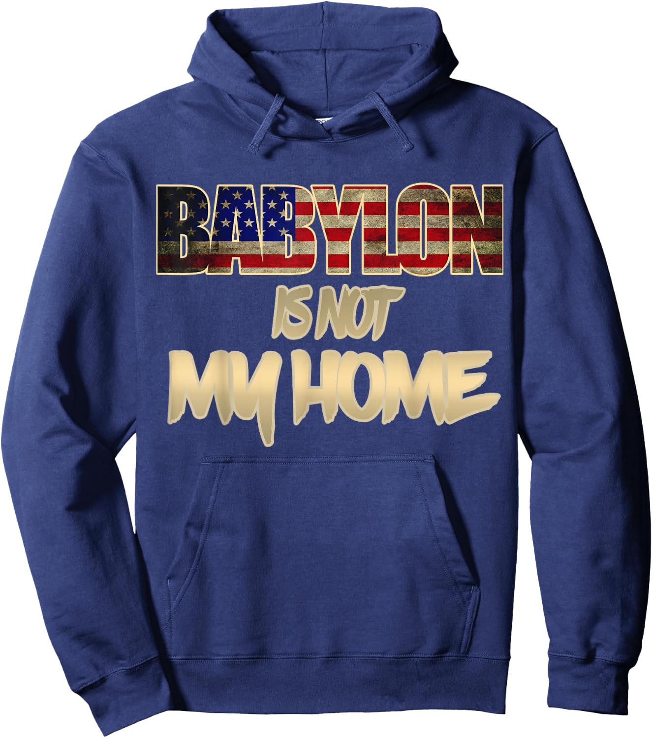 Hebrew Israelite Tribe Judah Babylon is Not my Home Torah Hoodie - Hoodie | Navy