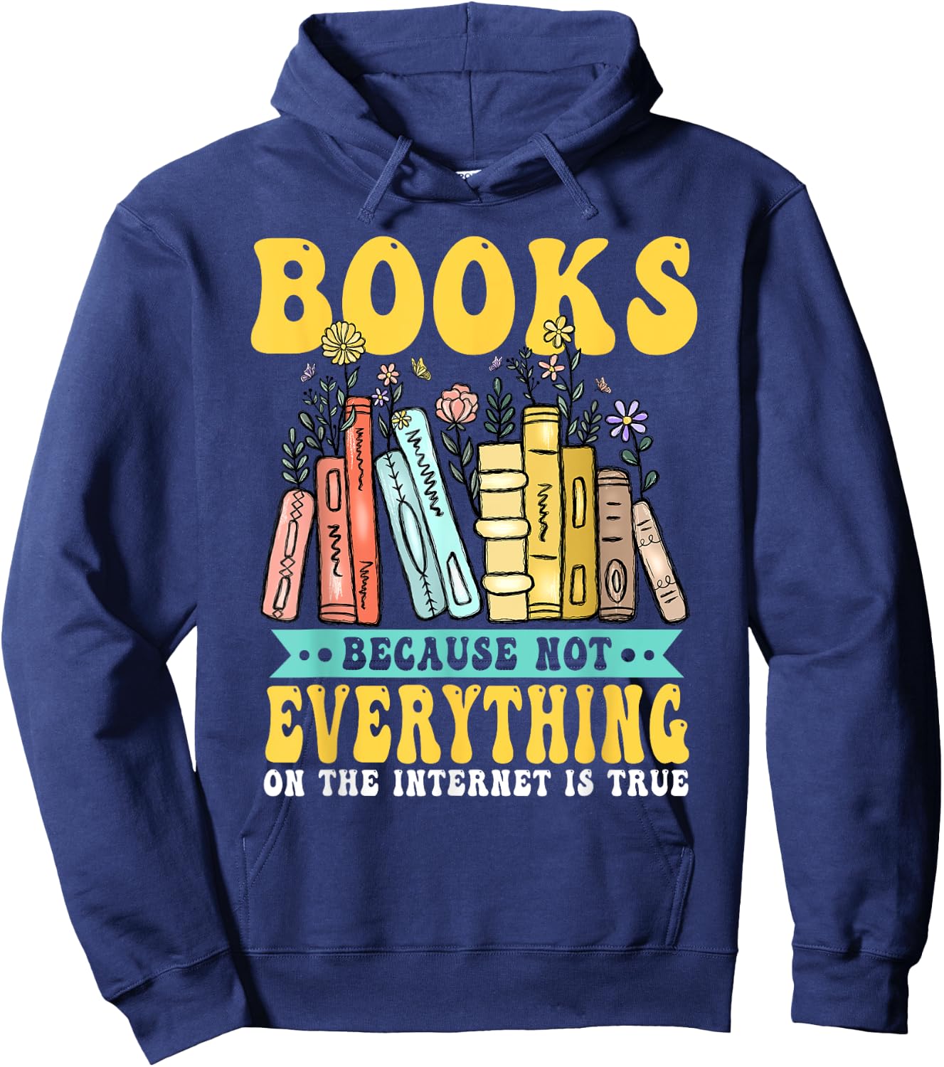 Bookshelf Library Bookworm Librarian Book Reading Hoodie - Hoodie | Navy