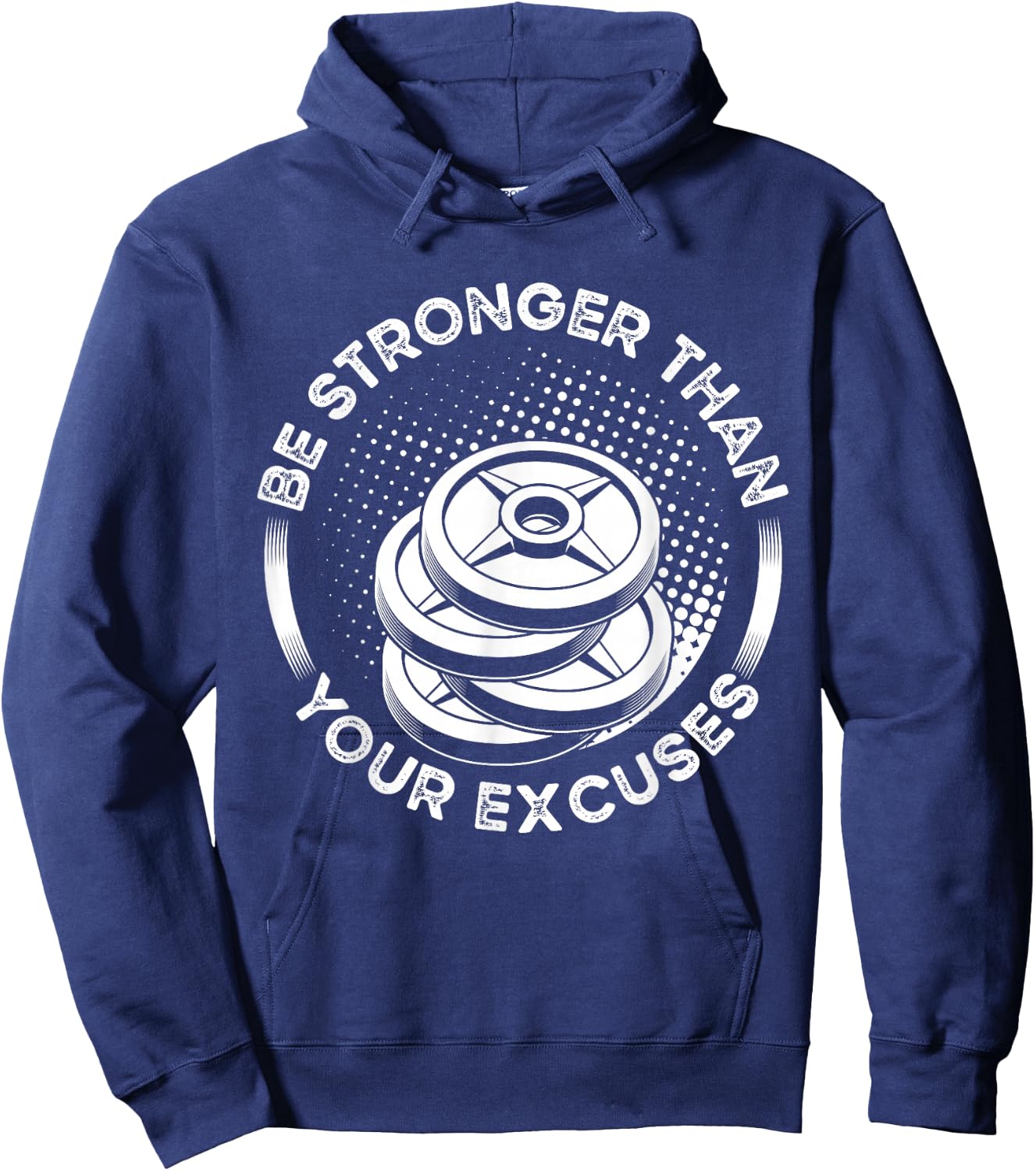 Be Stronger Than Your Excuses Fitness Bodybuilding Hoodie - Hoodie | Navy