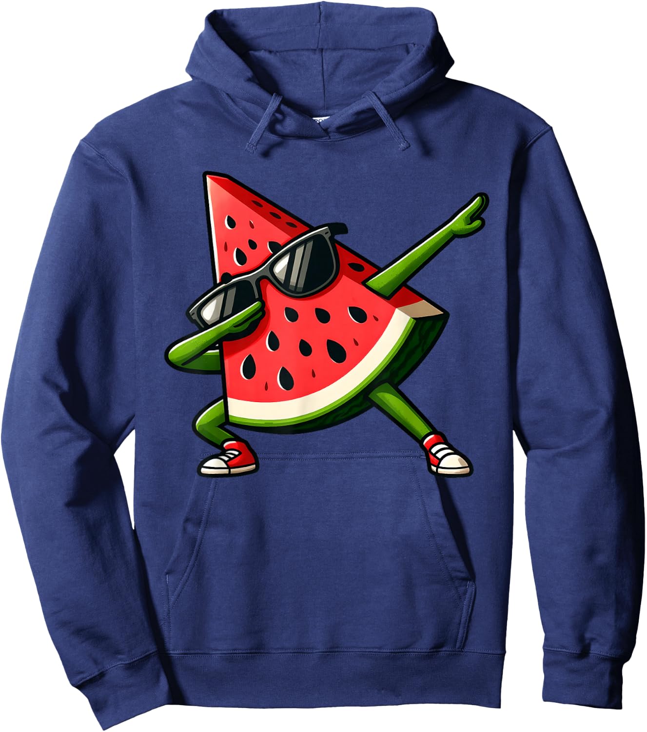 Dabbing Watermelon Kawaii Summer Tropical Fruit Lovers Kids Hoodie - Hoodie | Navy