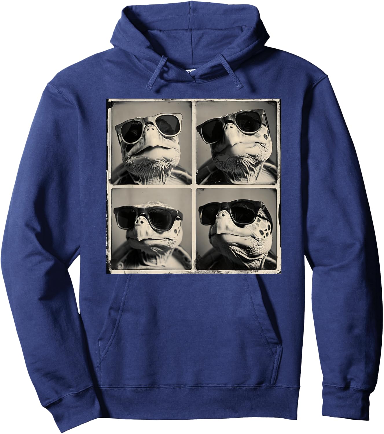Turtle with Sunglasses Cool Pet Tortoise House Turtle Owner Hoodie - Hoodie | Navy