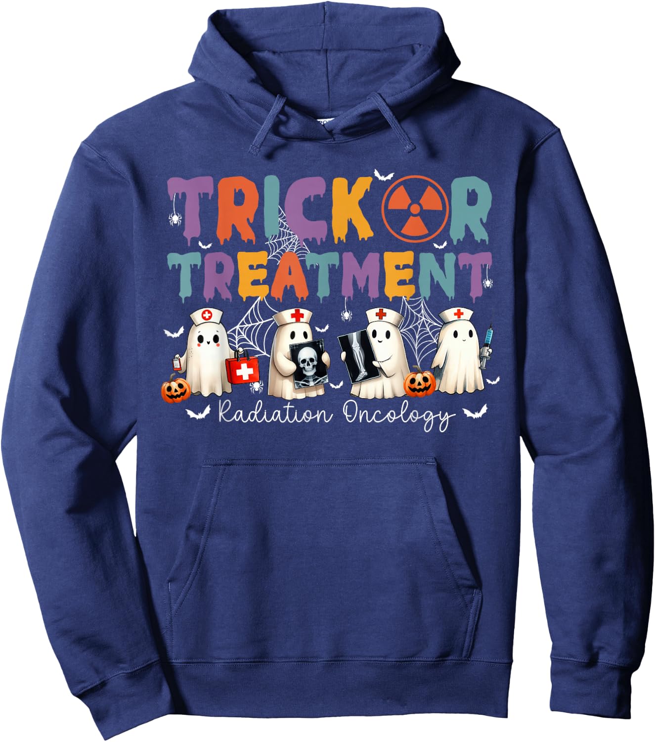 Treat Or Treatment Radiation Oncology Hoodie - Hoodie | Navy