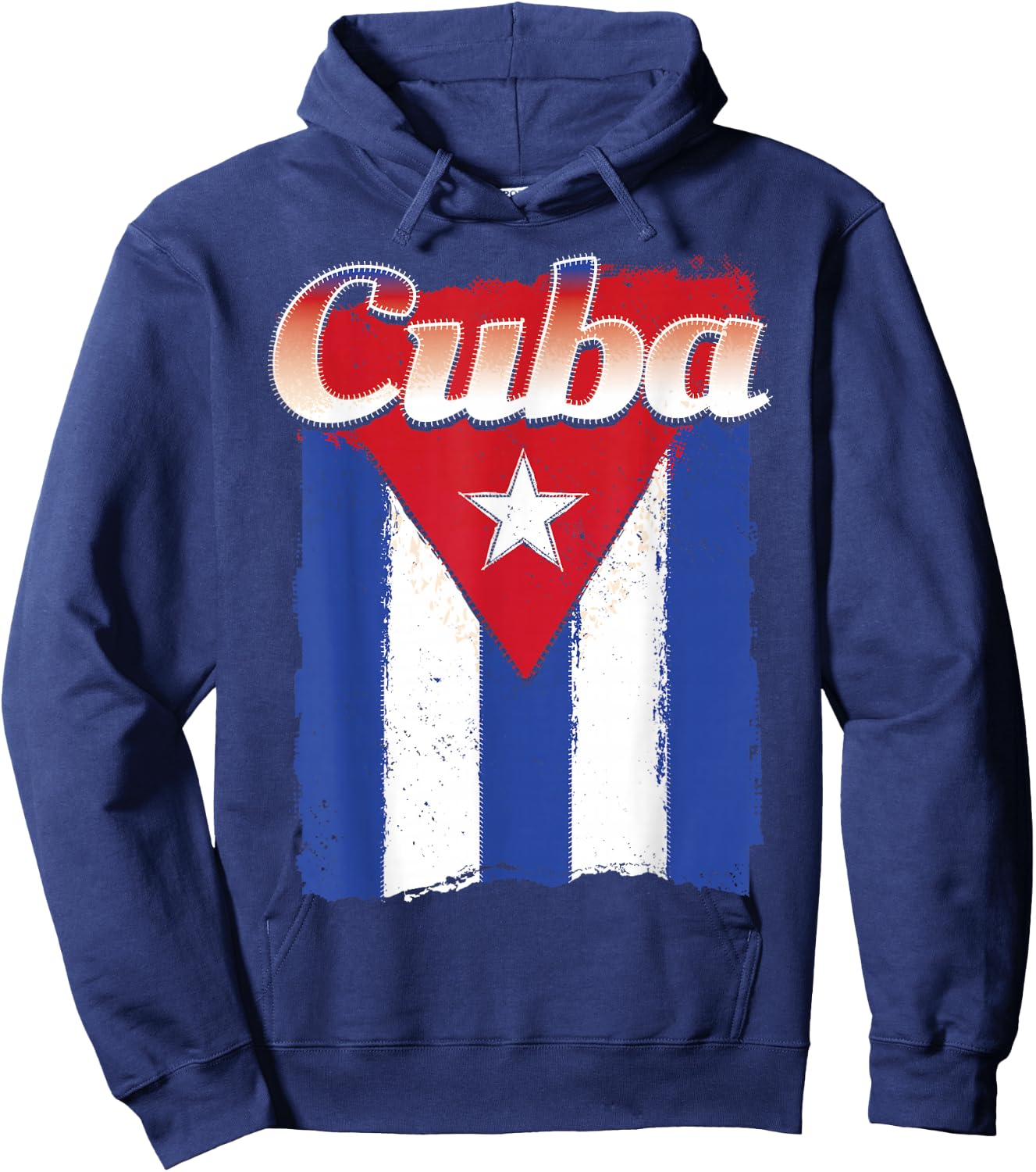Cuban Flag Shirt Cuba Hispanic Heritage Month Patriotic Hoodie - Hoodie | Navy