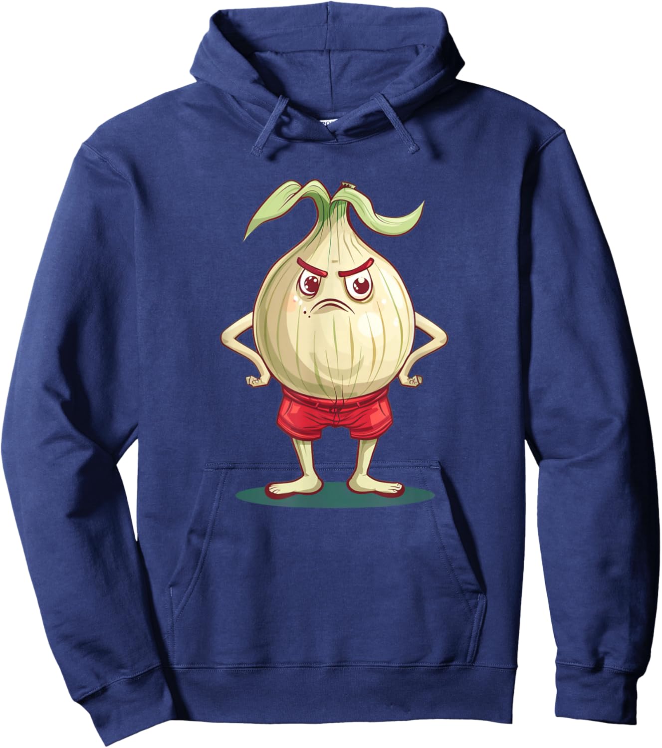 Pretty Onion Shorts Costume for Vegetable Lovers Hoodie - Hoodie | Navy