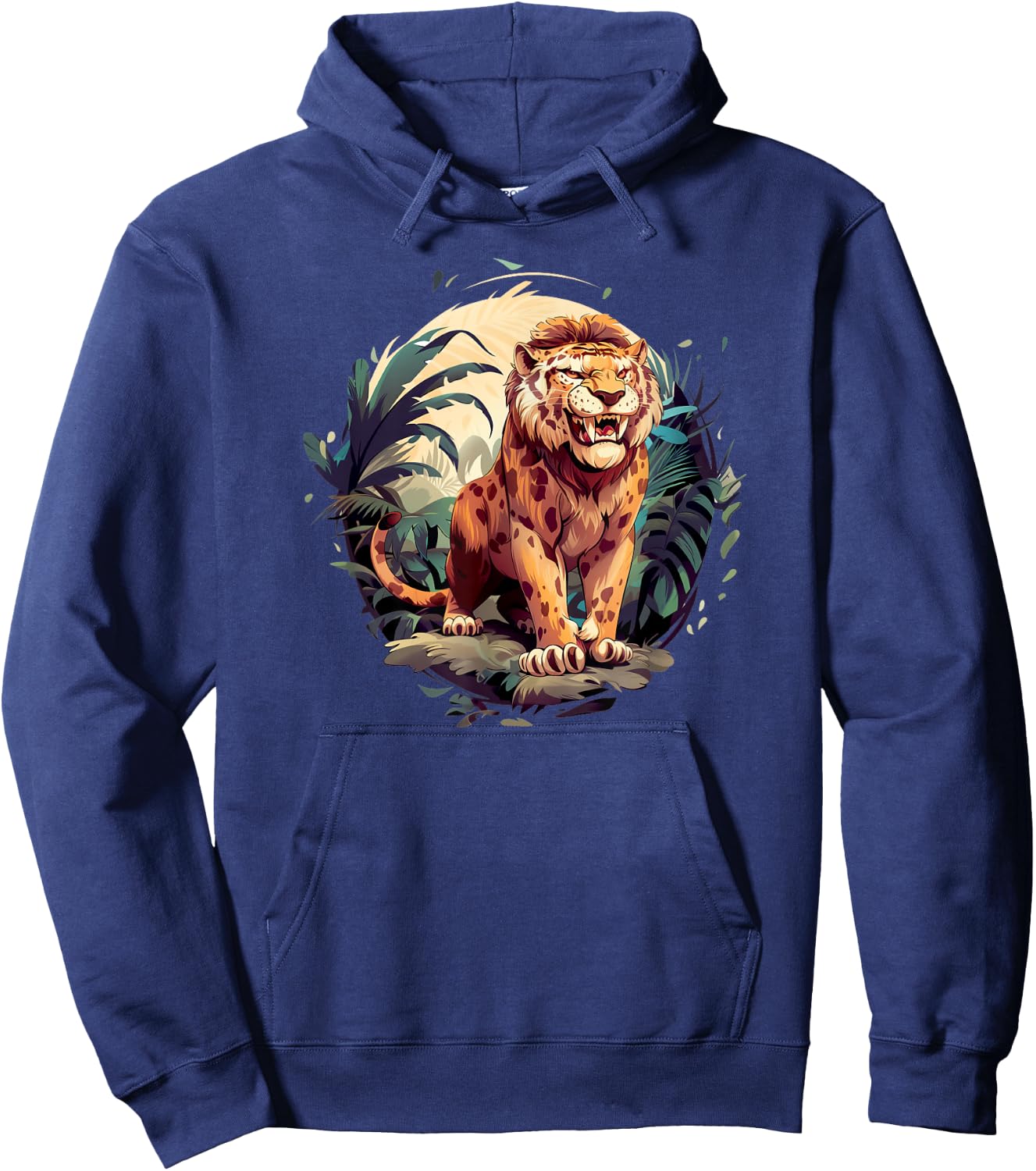 Saber Tooth Tiger - Sabre Tooth Tiger Hoodie - Hoodie | Navy