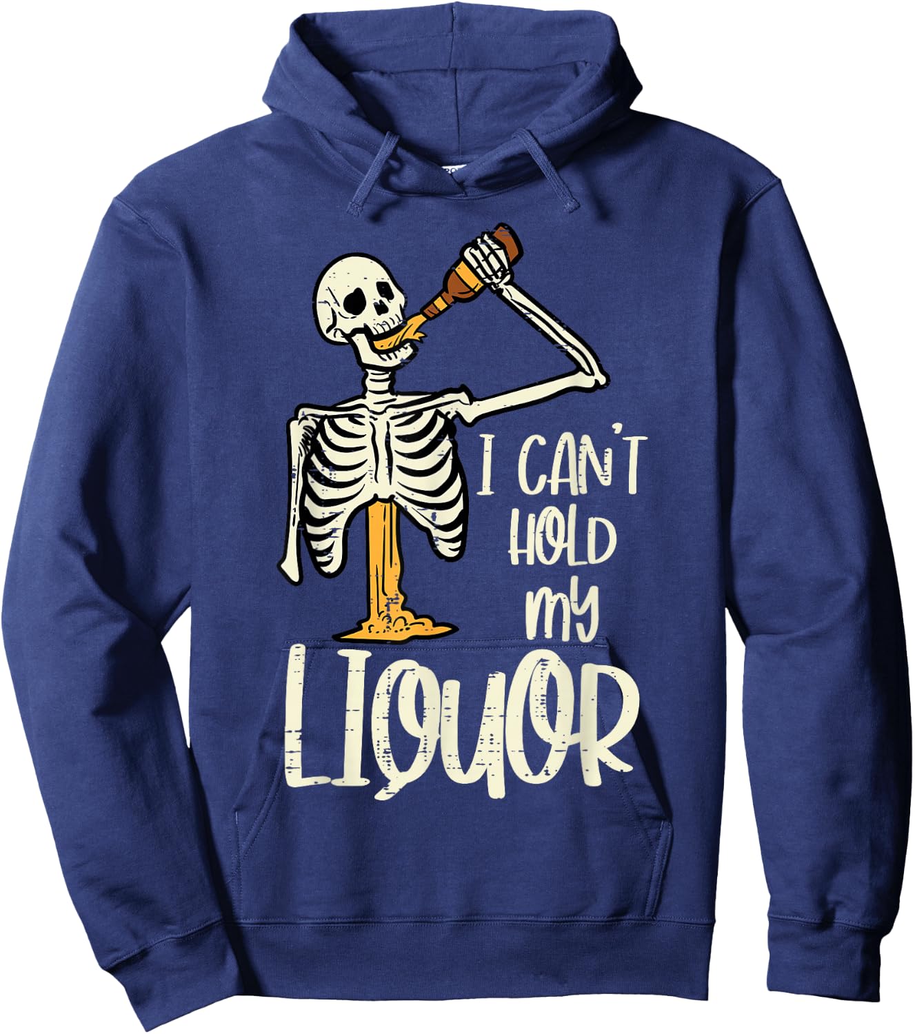 Halloween Cant Hold My Skeleton Funny Costume Dad Men Women Hoodie - Hoodie | Navy