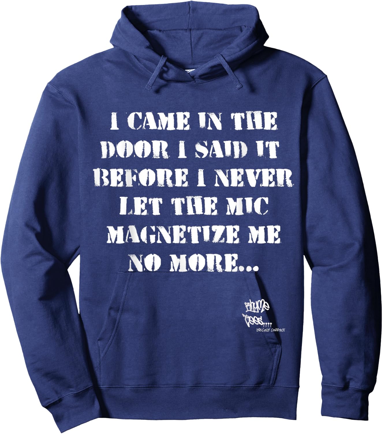 Old School Rap Hip HOP Merch Eric Quote President 80's Hoodie - Hoodie | Navy