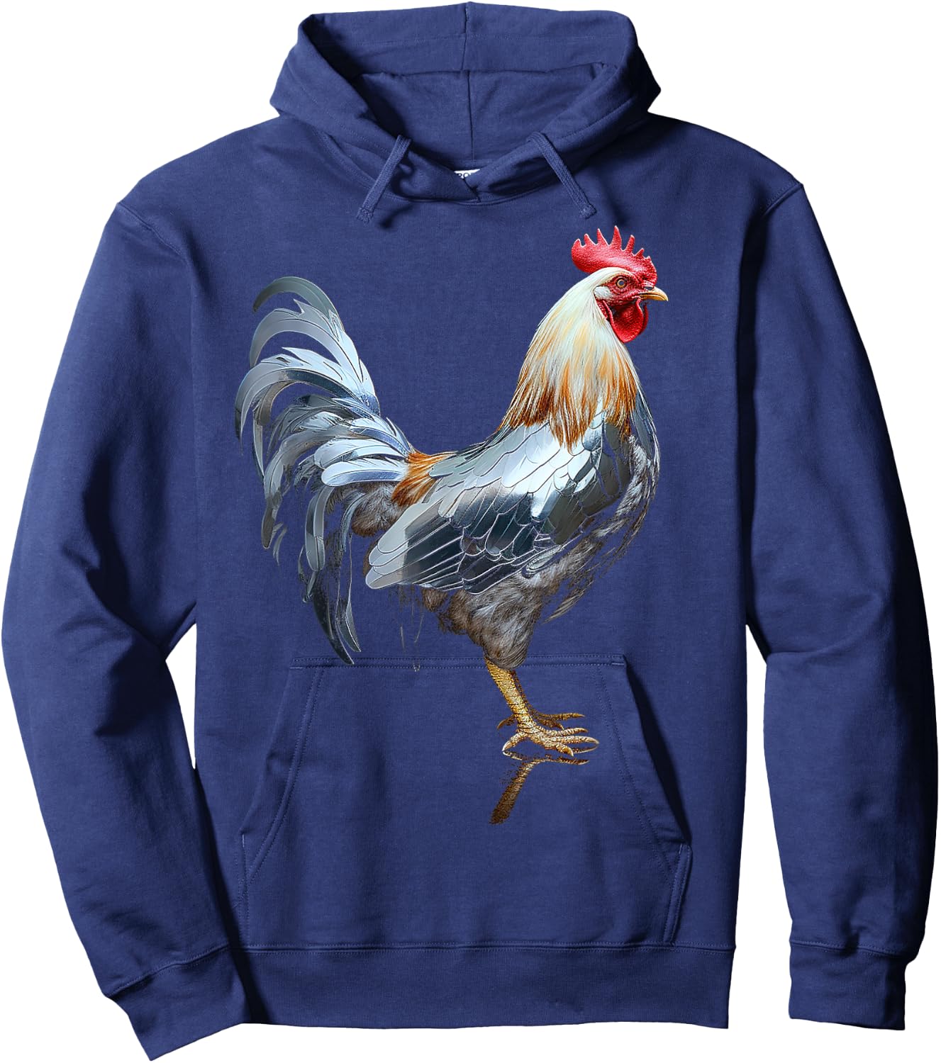 Chicken Animal Zoo Artwork Chicken Hoodie - Hoodie | Navy