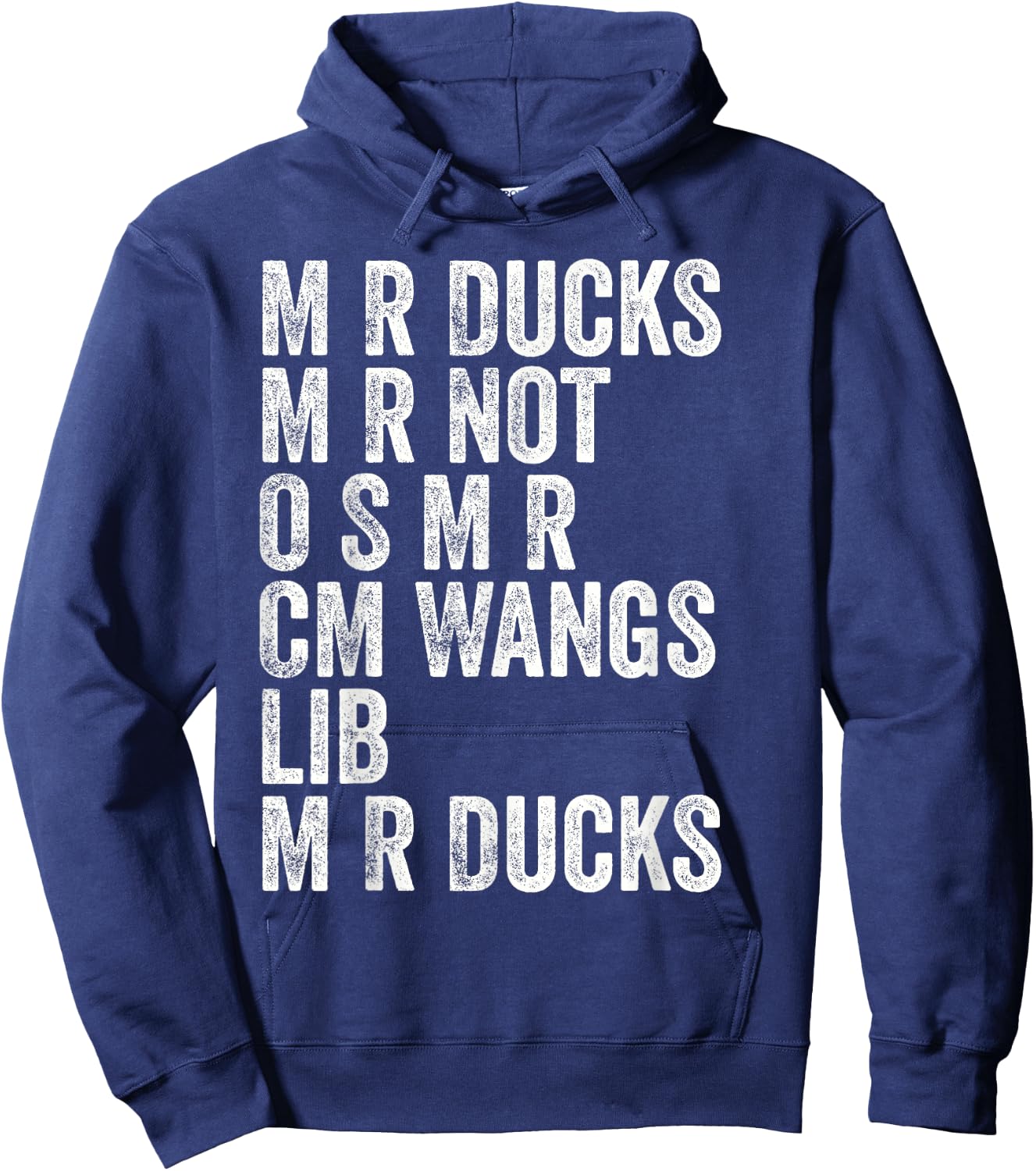 M R Ducks Baltimorese Accent Funny Hoodie - Hoodie | Navy