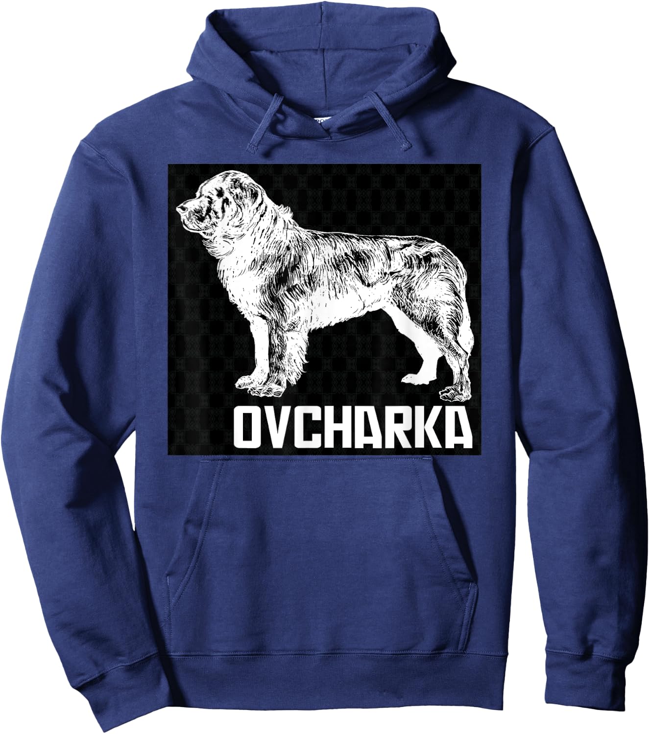 Ovcharka - Caucasian Shepherd Dog Caucasus Canine Animal Pet Men Women Kids Hoodie - Hoodie | Navy