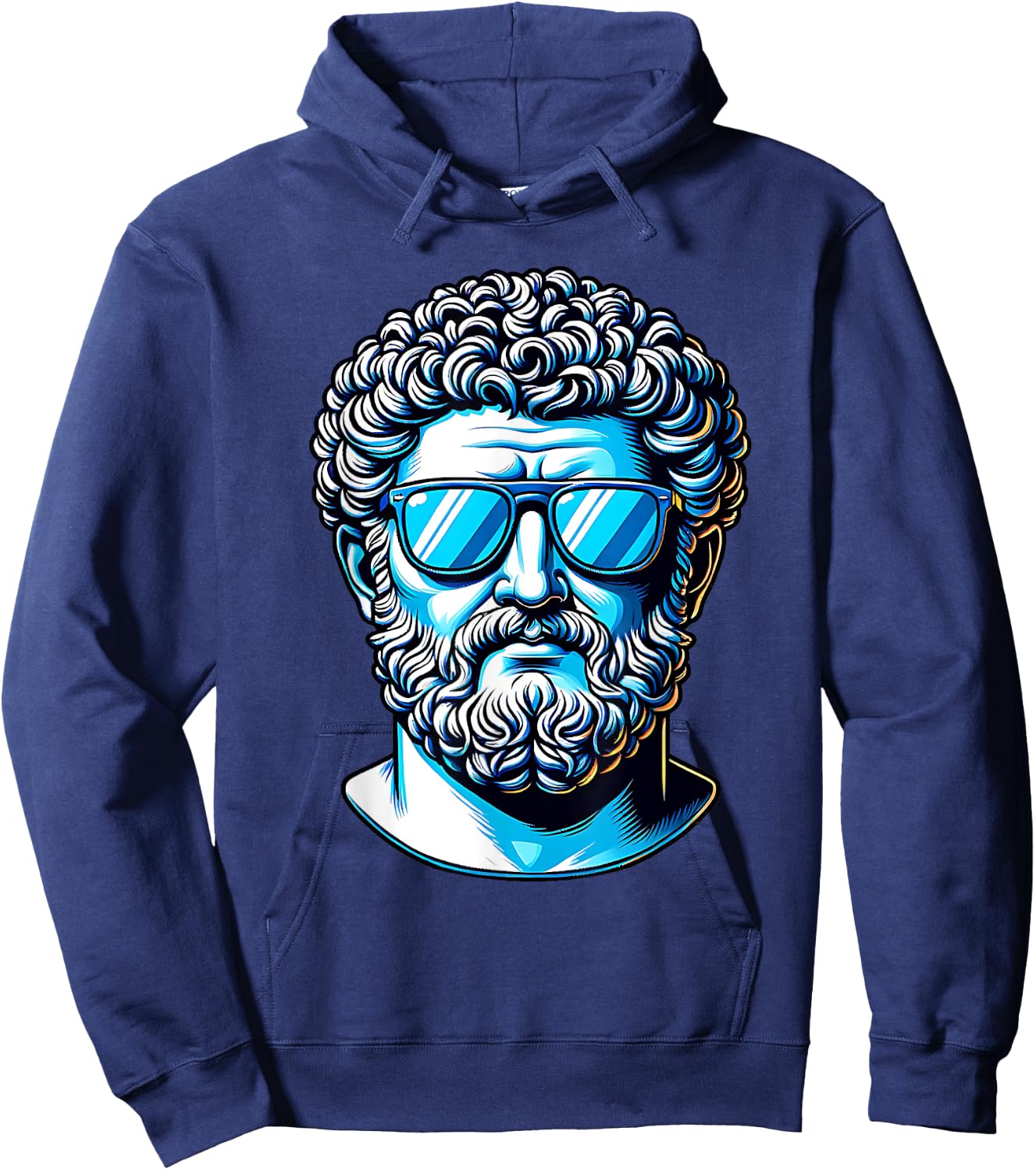 Funny Stoic Stoicism Marcus Aurelius Philosophy Graphic Hoodie - Hoodie | Navy