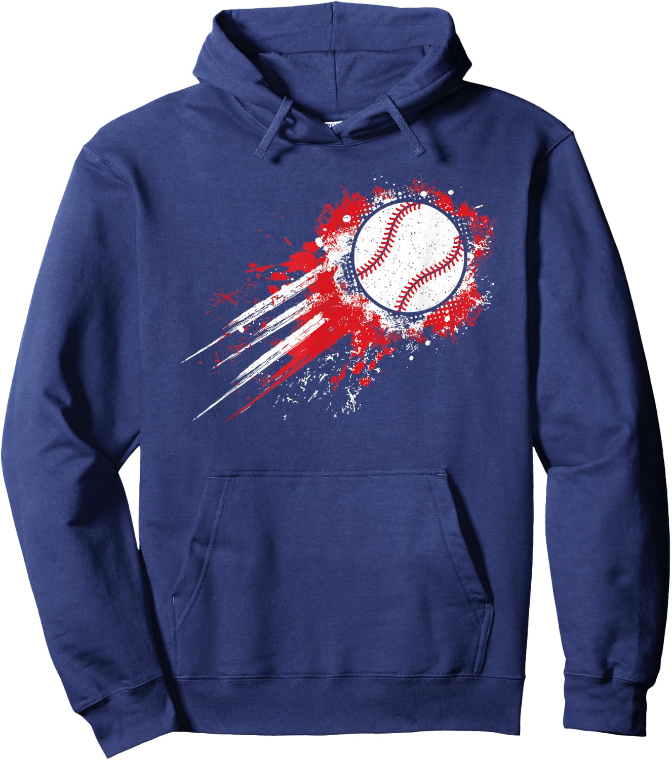 Baseball Player Vintage Baseball Lover Men Boys Kids Hoodie - Hoodie | Navy