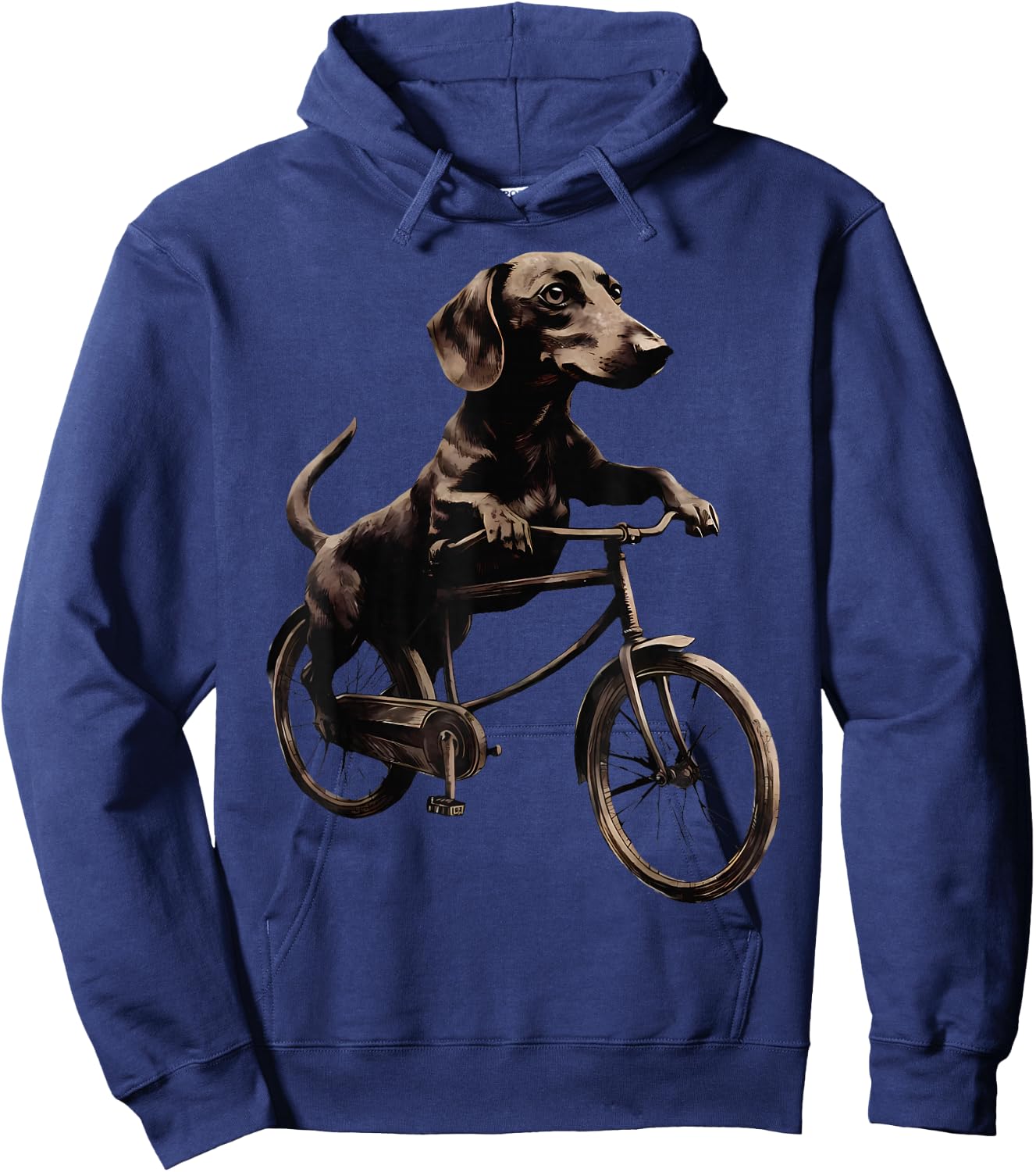 Dachshund Riding A Bike Bicycle Cycling Dachshund Dog Lover Women Kids Hoodie - Hoodie | Navy