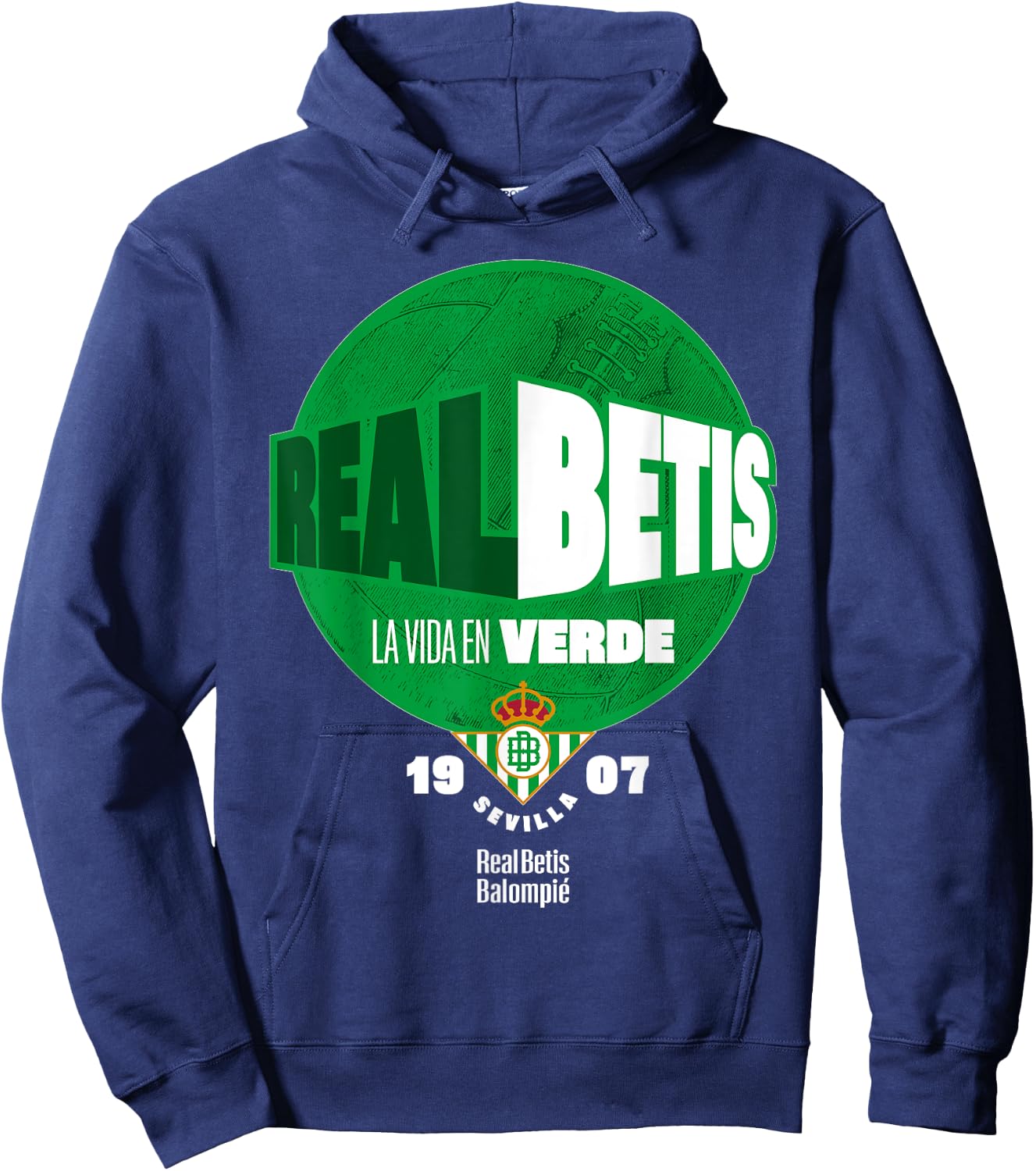 Real Betis sports exclusive collection. Hoodie - Hoodie | Navy