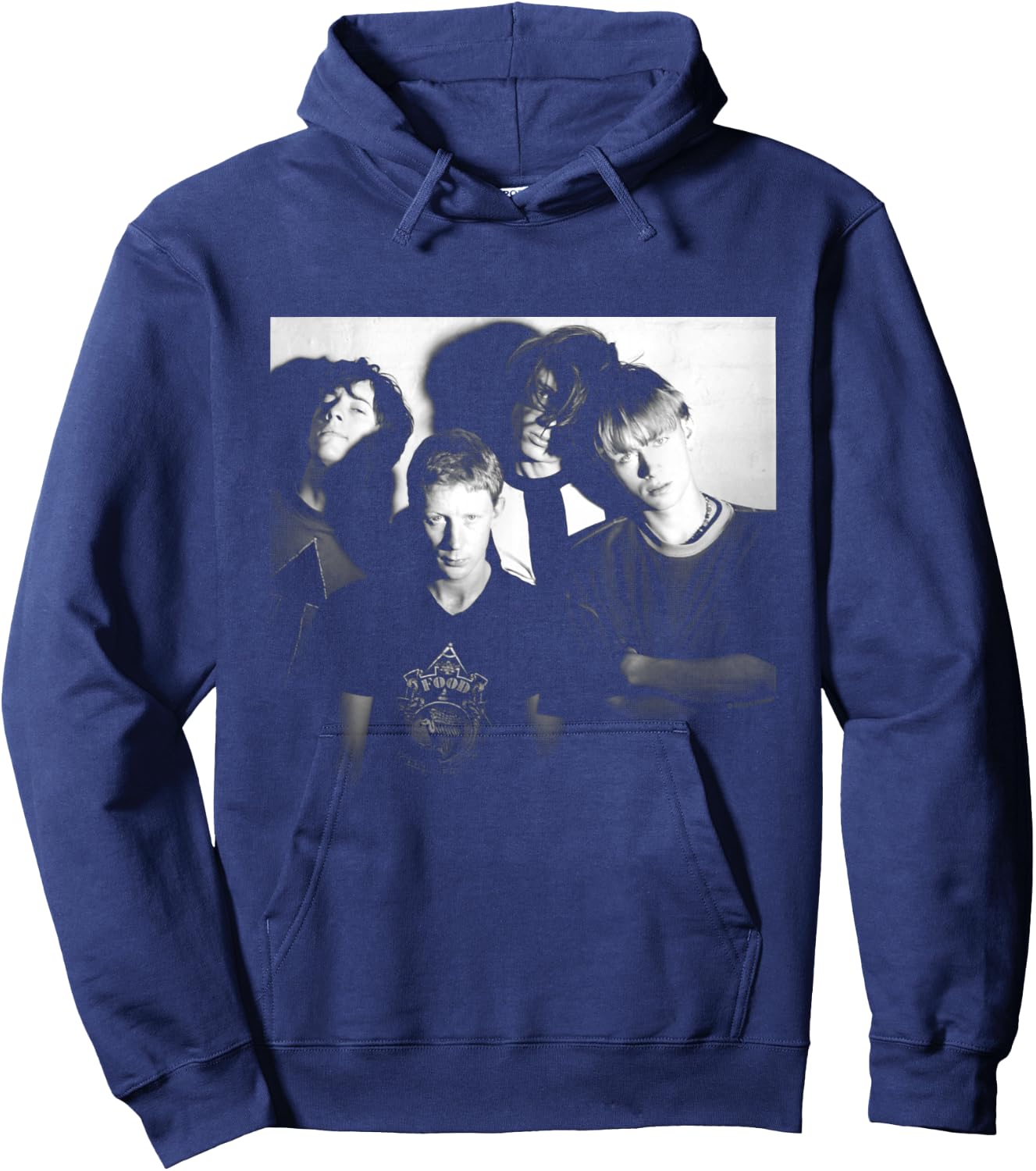 Blur Band Portrait By Simon Fowler Hoodie - Hoodie | Navy