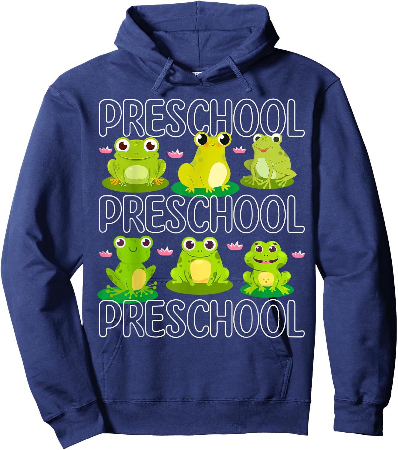 Preschool Teacher Frog Animal Lover Teaching Pre School Hoodie - Hoodie | Navy