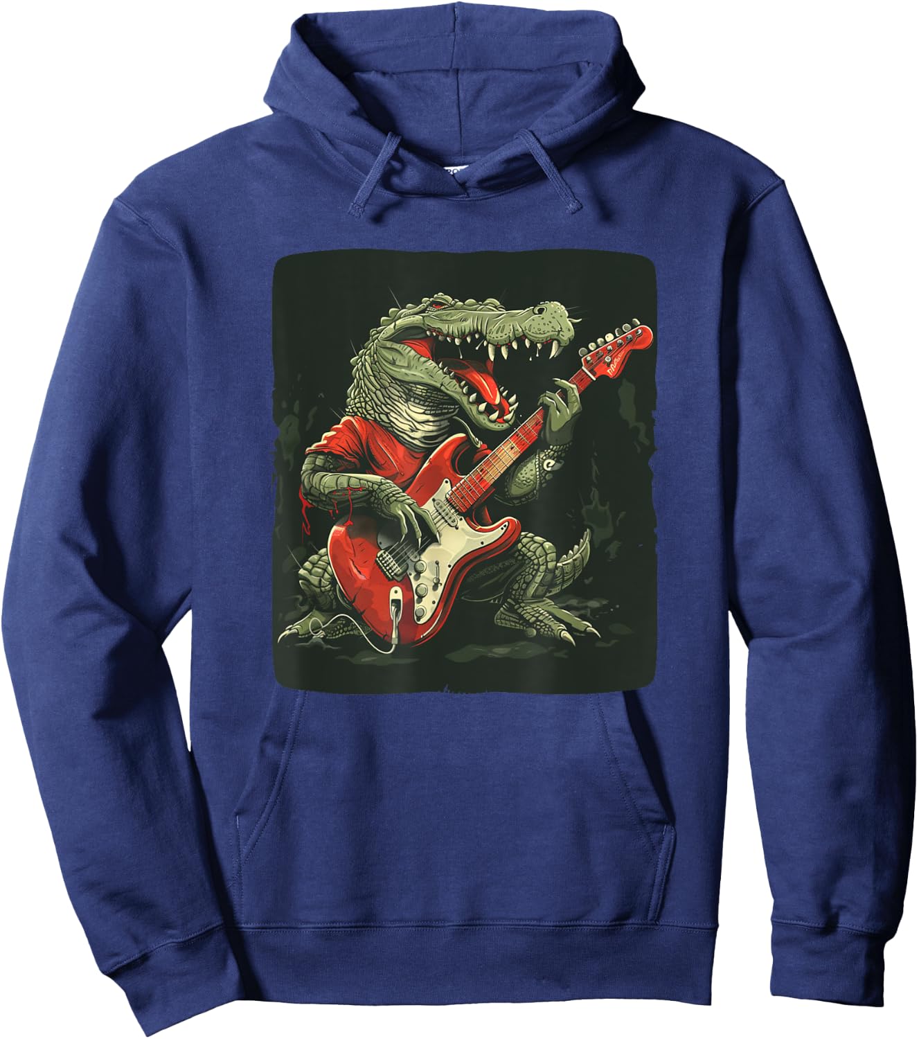 Cool Guitarists Crocodile Costume for Boys and Girls Hoodie - Hoodie | Navy