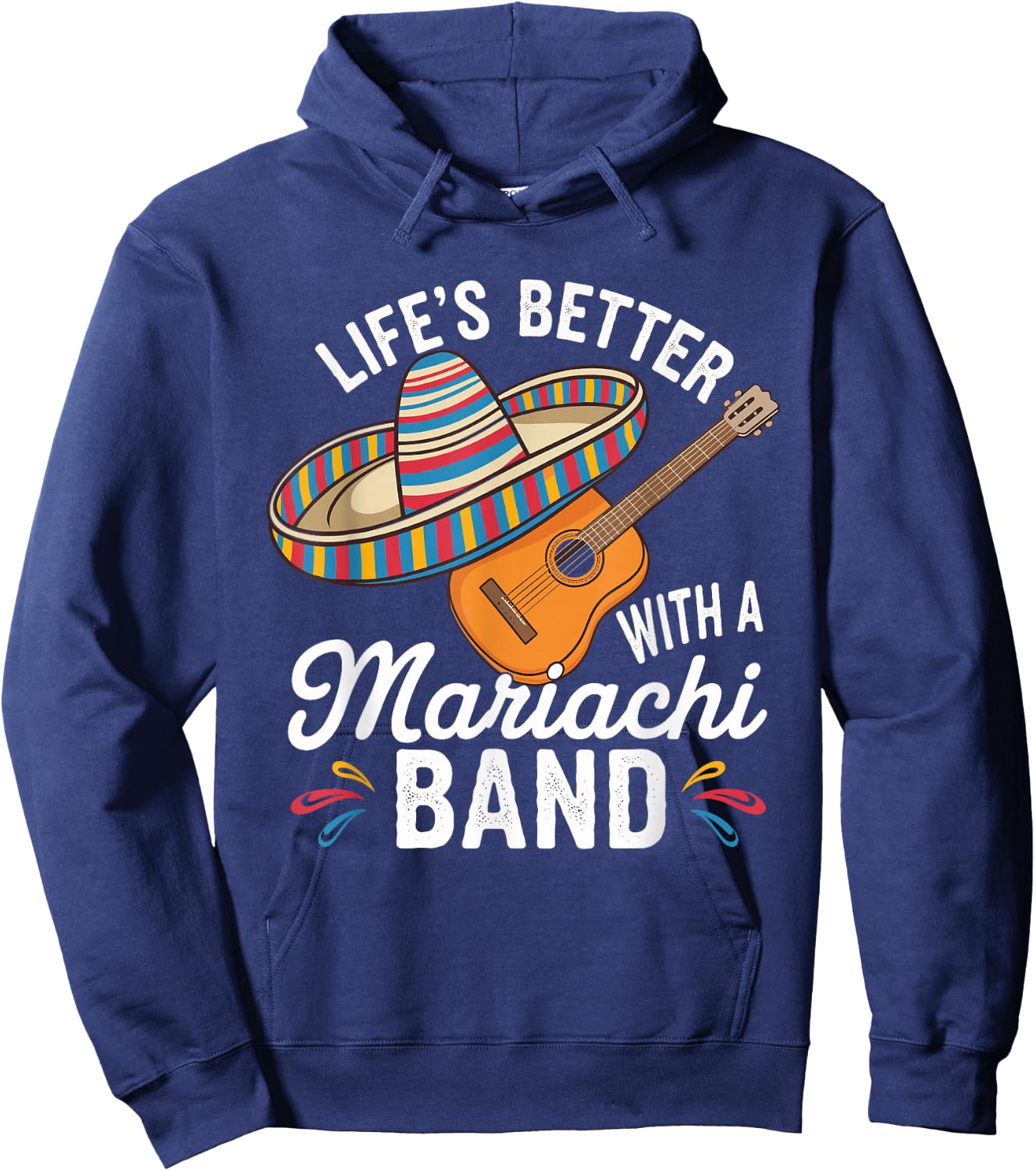 Traditional Mexican Cultural Music Mariachi Lover Fiesta Hoodie - Hoodie | Navy