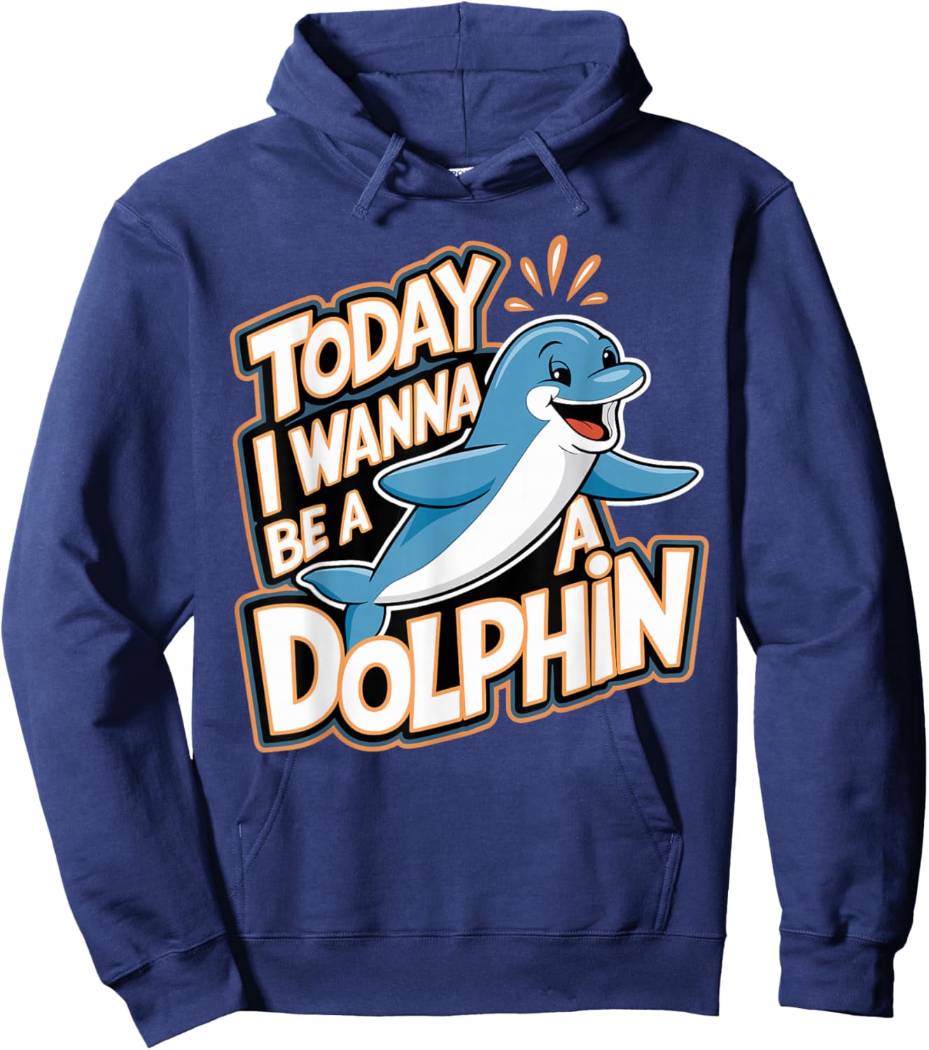 Dolphin Marine Animal Lovers Fun Sea Theme Party Ocean Hoodie - Hoodie | Navy
