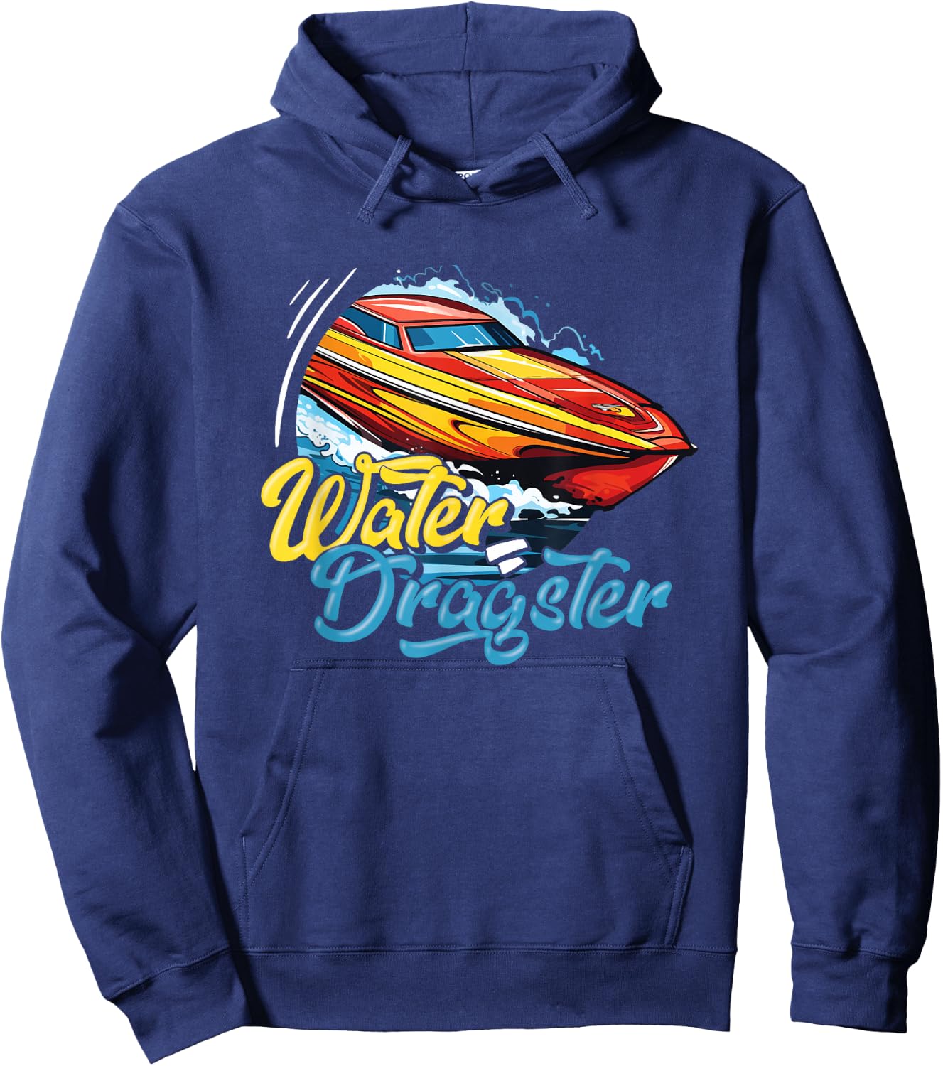 Speedboat Racing Motor Boating Funny Drag Boat Racing Hoodie - Hoodie | Navy