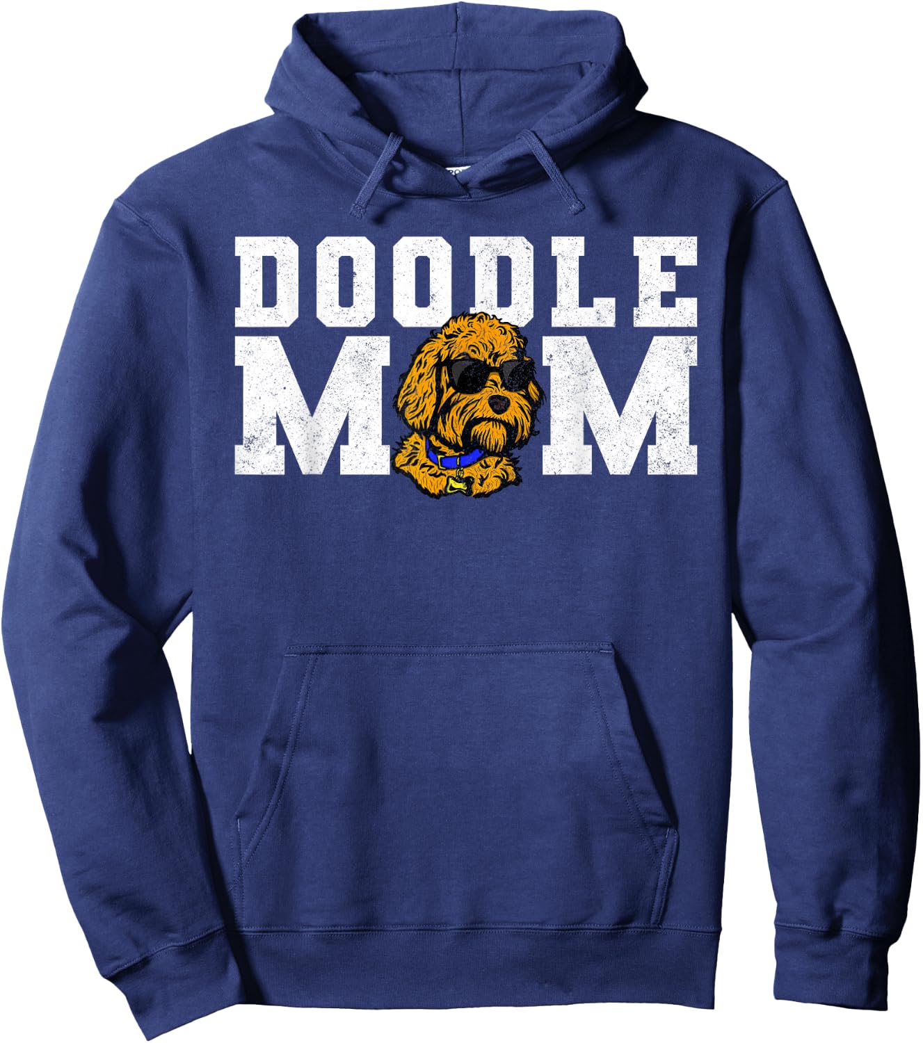 Doodle MomFunny Goldendoodle Best Dog Mom Ever Mother's Day Hoodie - Hoodie | Navy