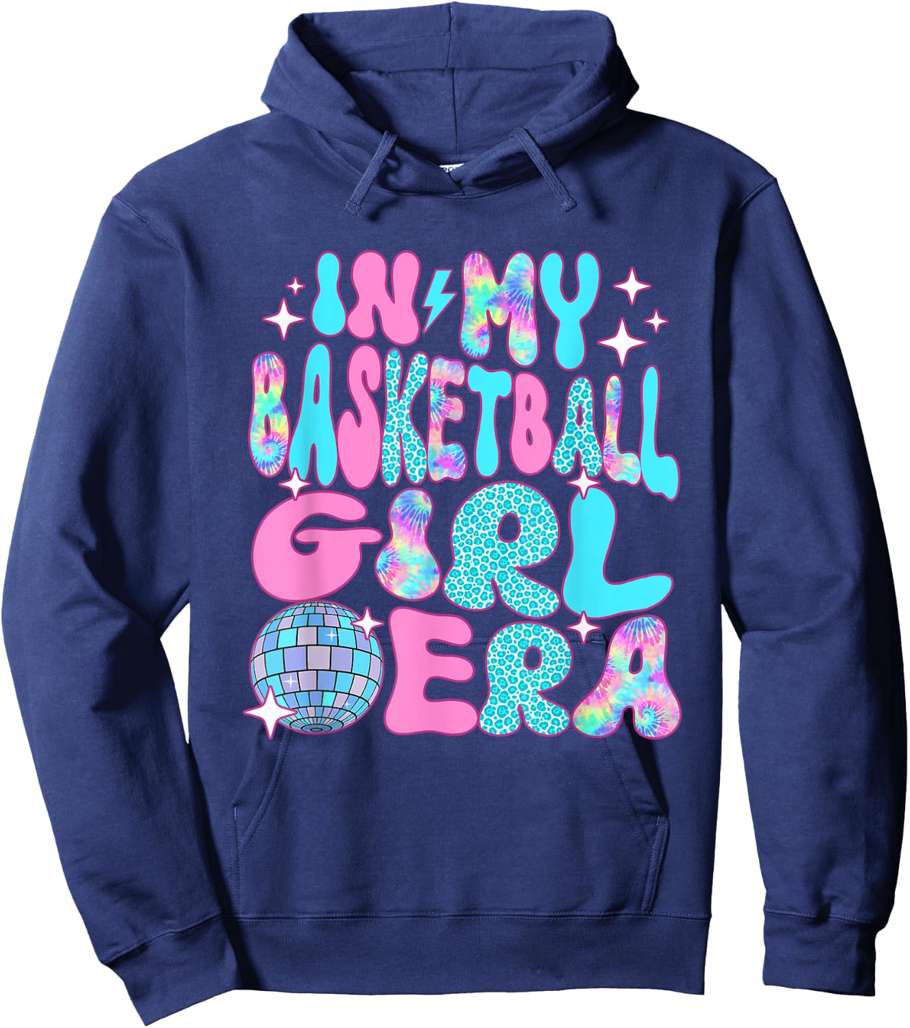 Disco In My Basketball Girl Era Hoodie - Hoodie | Navy