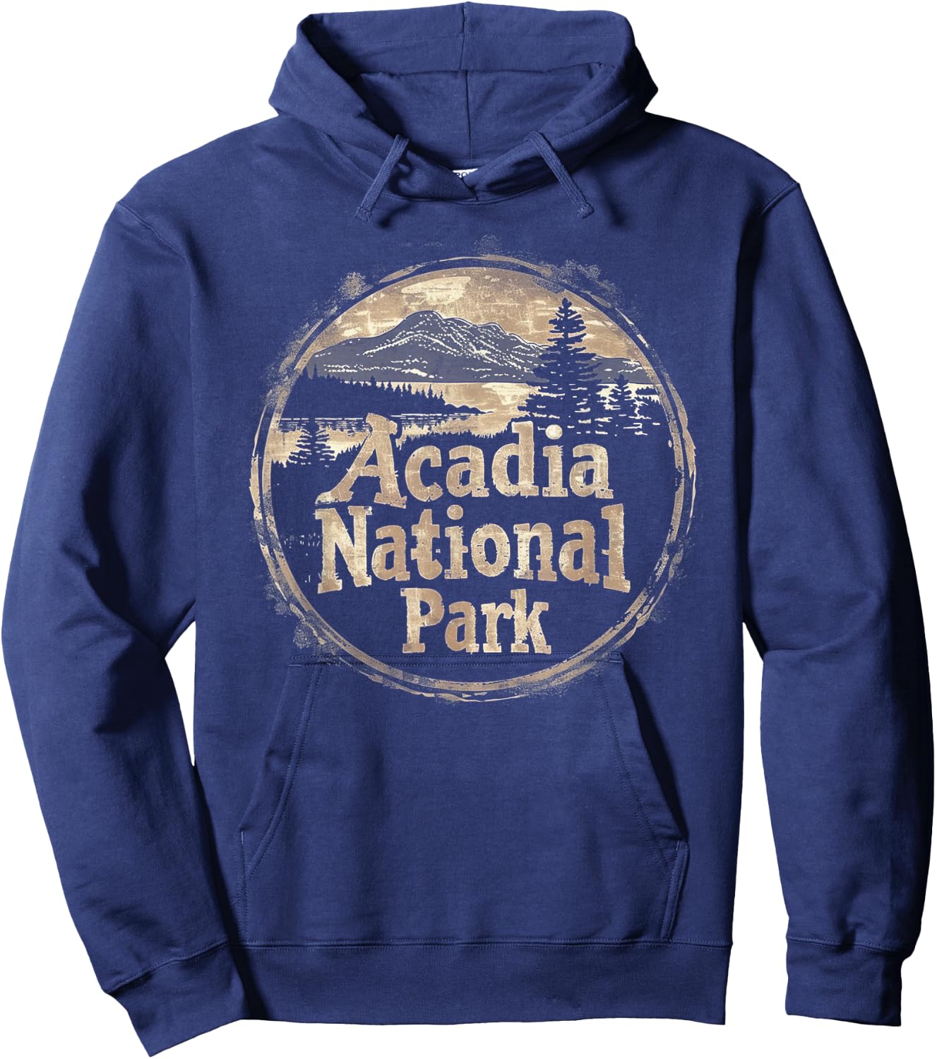 Acadia - US National Park Vintage Men Women Kids Retro Hoodie - Hoodie | Navy