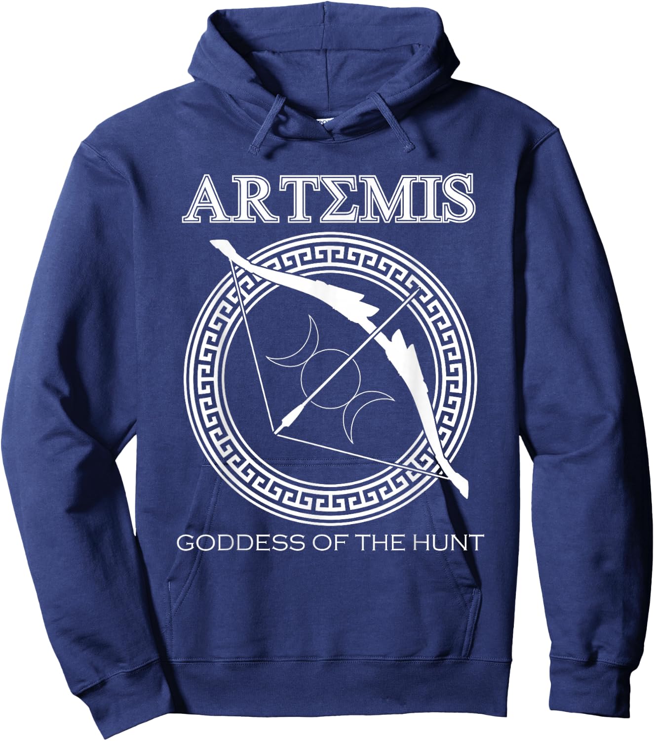 Artemis Goddess of the Hunt Ancient Greek Mythologist Hoodie - Hoodie | Navy