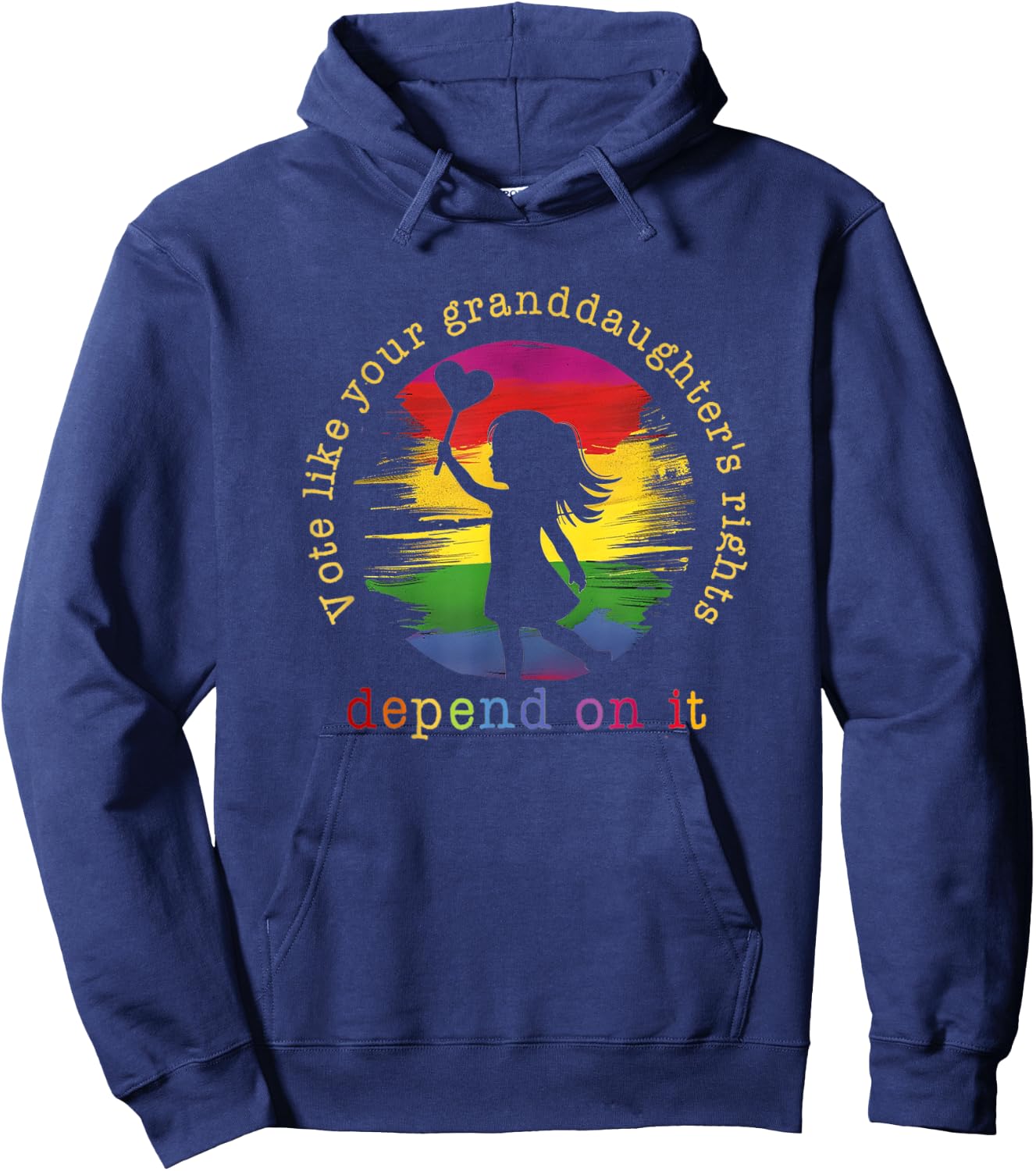 Vote Like Your Granddaughter's Rights Depend on It Hoodie - Hoodie | Navy