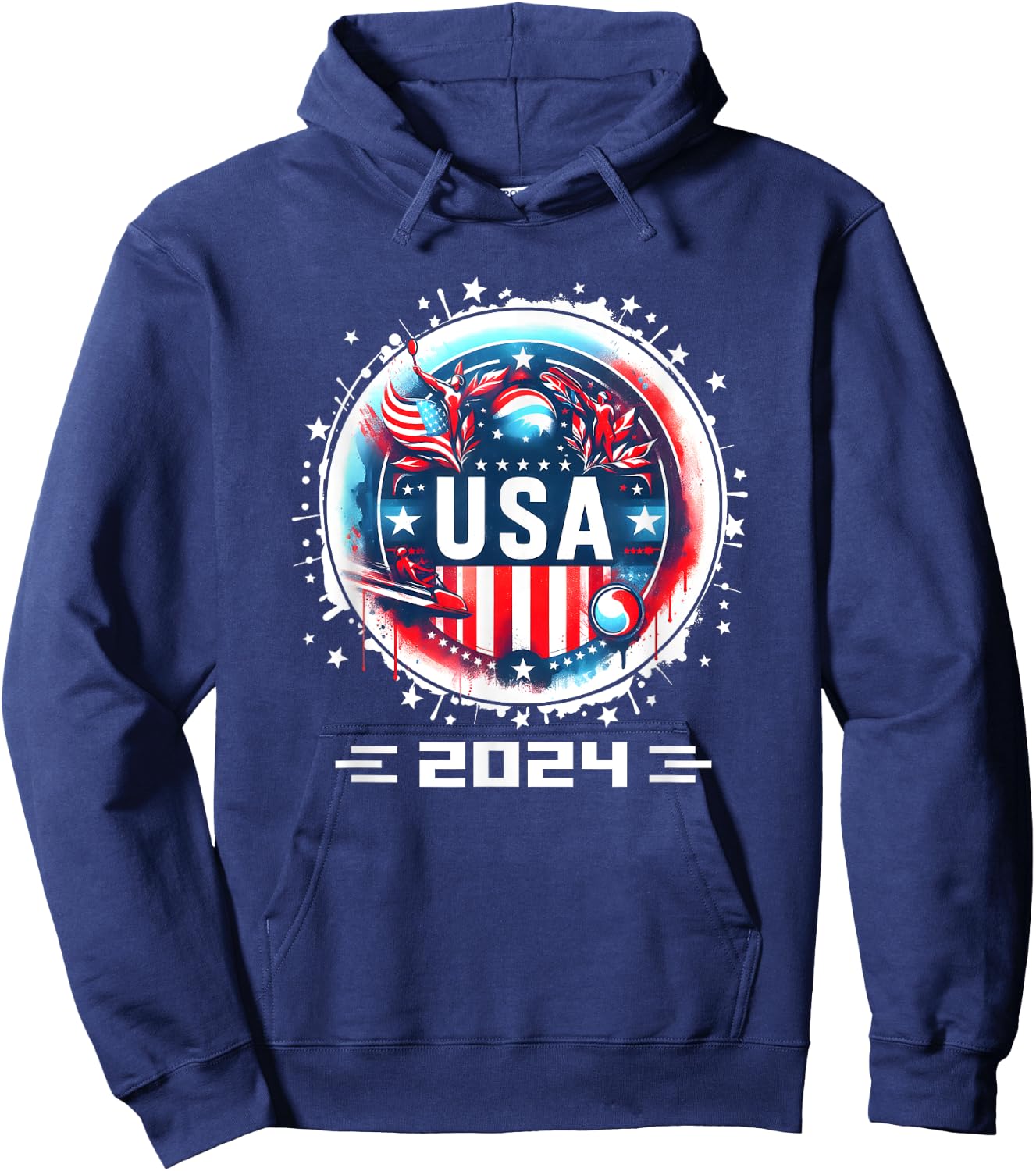 USA 2024 Go United States Sport USA Team 2024 USA Hoodie - Hoodie | Navy