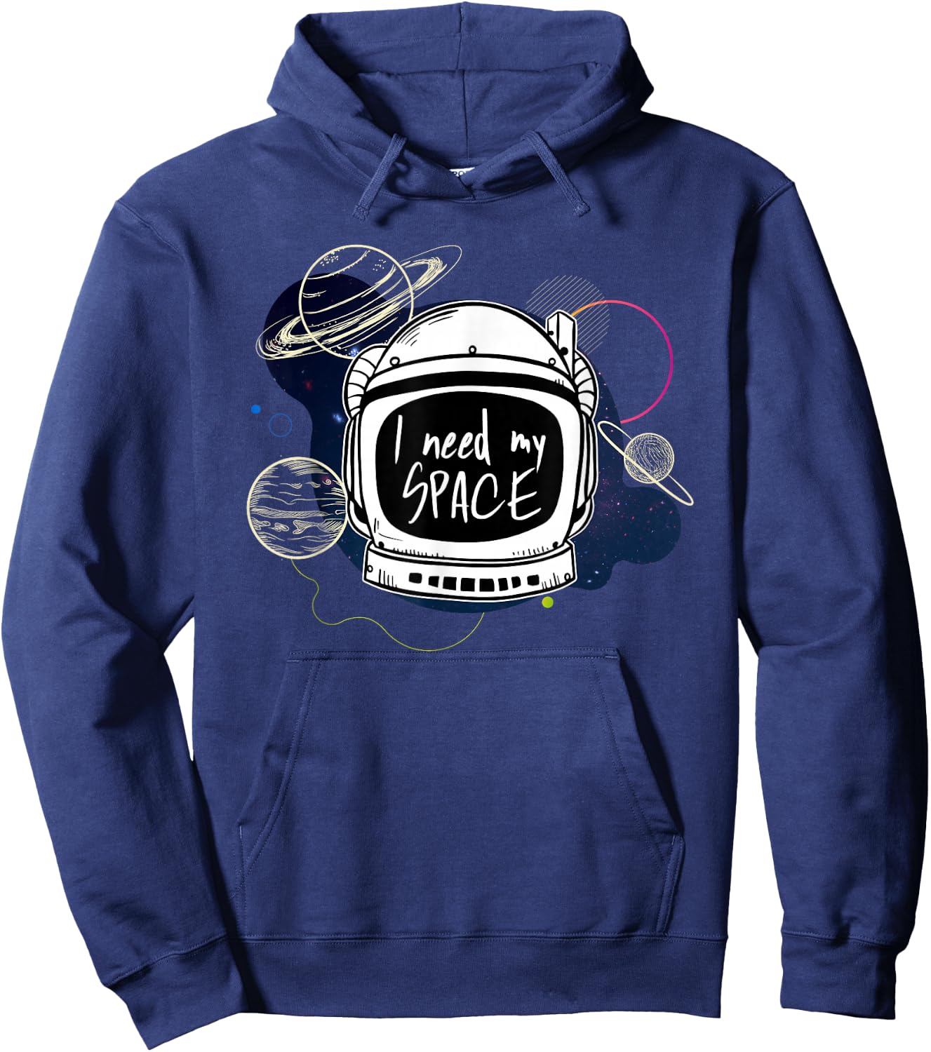 I need space my Astronaut moon mars planets Gift Hoodie - Hoodie | Navy