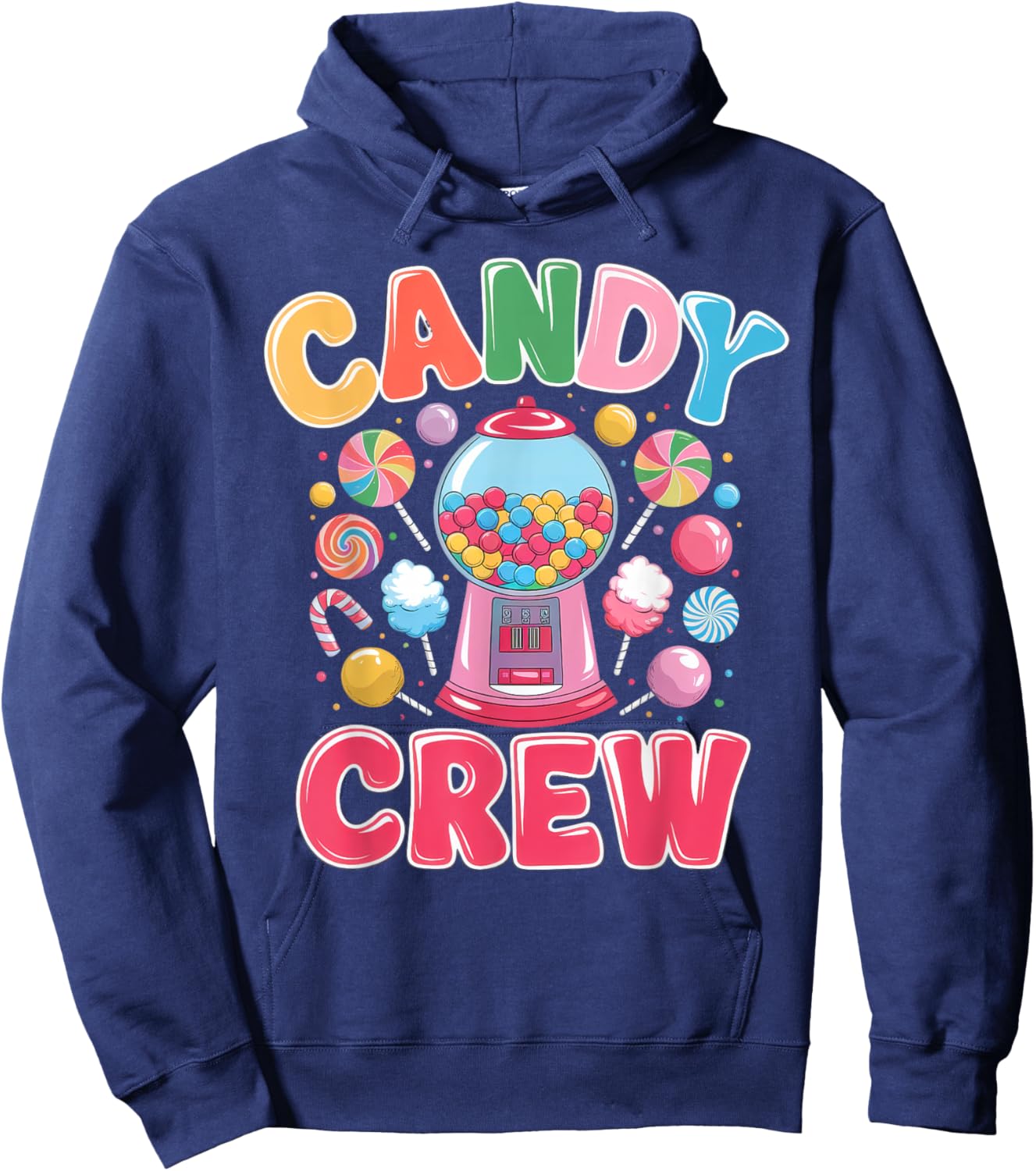 Funny Candy Land Crew Sweetie Matching Adult Treats Party Hoodie - Hoodie | Navy