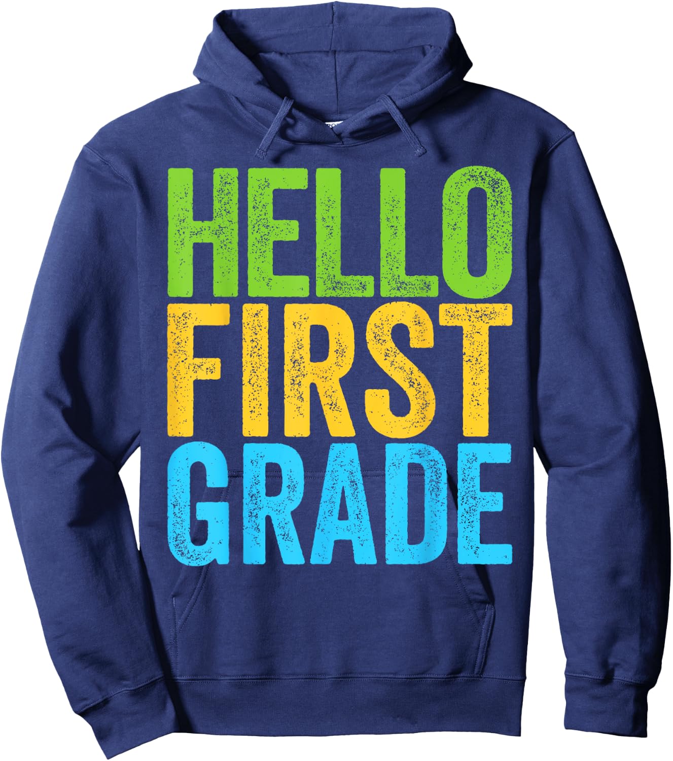 Hello First Grade Shirt 1st Grade Back To School Teacher Hoodie - Hoodie | Navy