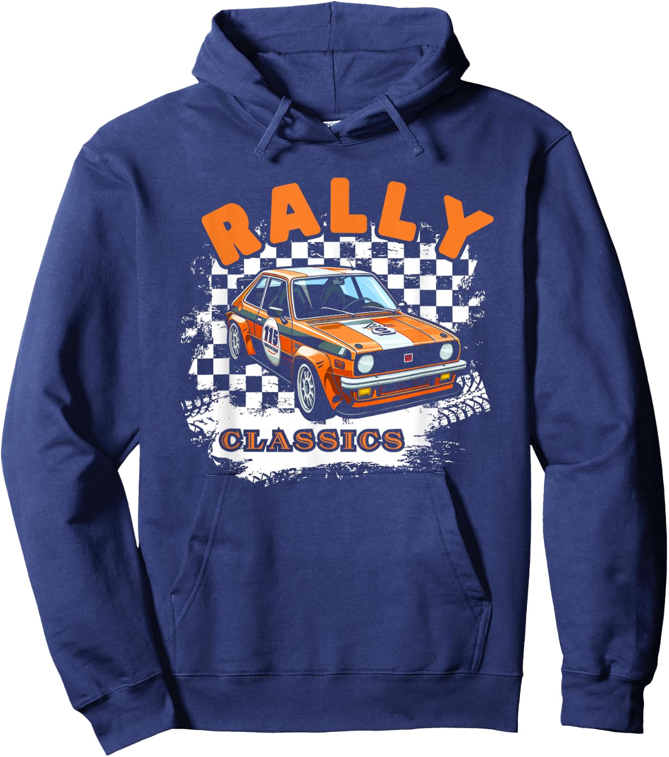Rally Classics Shirt Car Racing Motorsport Rally Sport Hoodie - Hoodie | Navy