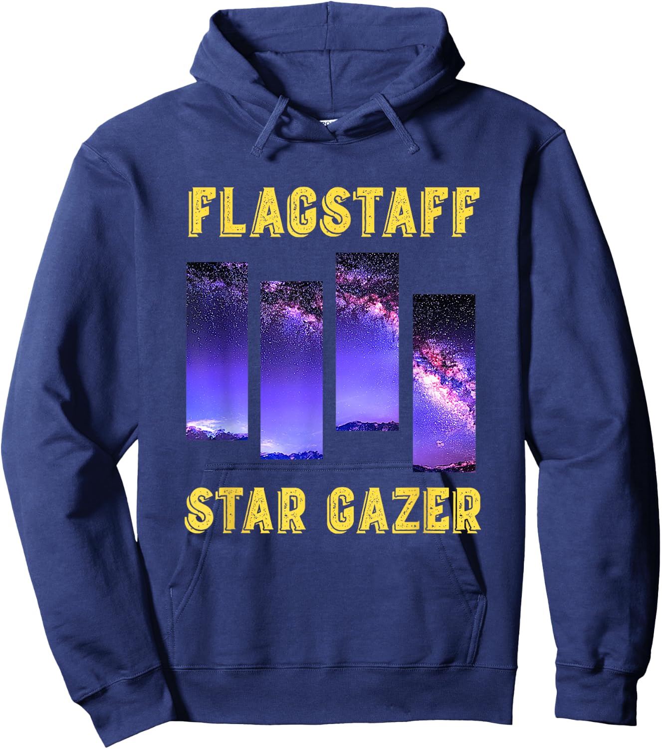 Flagstaff Star Gazer Night Sky Milky Way Galaxy Arizona Swag Hoodie - Hoodie | Navy