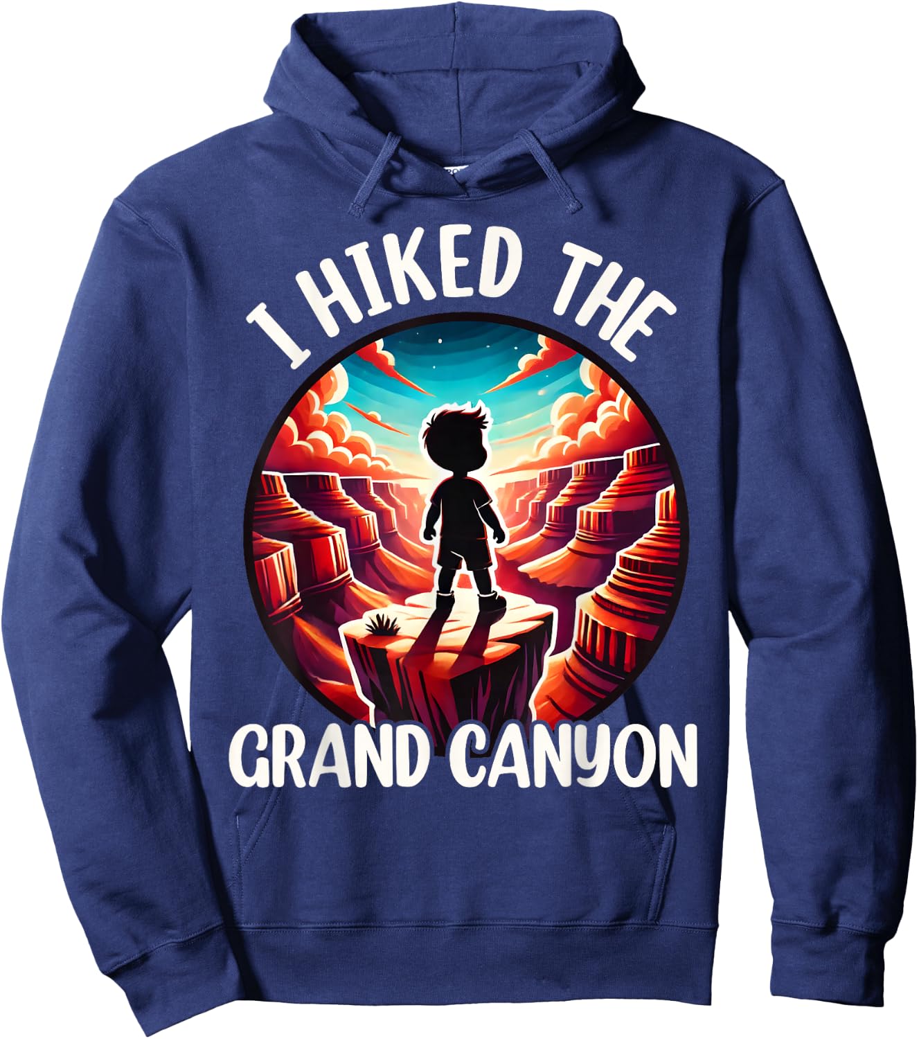 Grand Canyon Hiking, Arizona Grand Canyon Hiker Kids Toddler Hoodie - Hoodie | Navy